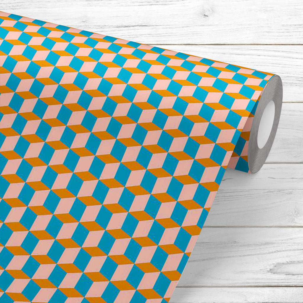 Colorful 3D Cubes Wallpaper Roll-Wallpapers Peel & Stick-WAL_PA-IC 5008323 IC 5008323, Abstract Expressionism, Abstracts, African, Art and Paintings, Check, Digital, Digital Art, Fashion, Geometric, Geometric Abstraction, Graphic, Modern Art, Patterns, Plaid, Pop Art, Retro, Semi Abstract, Signs, Signs and Symbols, Stripes, colorful, 3d, cubes, wallpaper, roll, abstract, angles, argyle, background, blocks, bold, bricks, bright, design, distortion, edgy, funky, geometry, grunge, memphis, modern, mosaic, op, 
