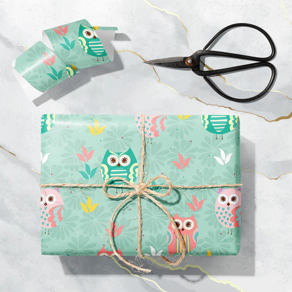 Owl and Flowers D2 Art & Craft Gift Wrapping Paper-Wrapping Papers-WRP_PP-IC 5008334 IC 5008334, Ancient, Animals, Animated Cartoons, Art and Paintings, Baby, Birds, Botanical, Caricature, Cartoons, Children, Digital, Digital Art, Drawing, Floral, Flowers, Graphic, Historical, Illustrations, Kids, Medieval, Modern Art, Nature, Patterns, Retro, Scenic, Signs, Signs and Symbols, Vintage, owl, and, d2, art, craft, gift, wrapping, paper, adorable, animal, backdrop, background, bird, cartoon, character, child, c