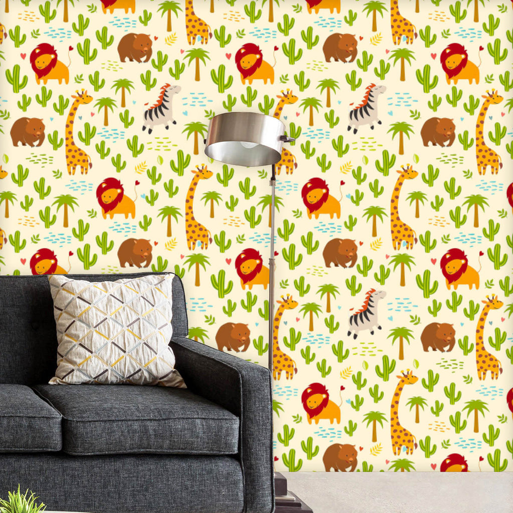 Kids Multi Animals Wallpaper Roll-Wallpapers Peel & Stick-WAL_PA-IC 5008342 IC 5008342, Abstract Expressionism, Abstracts, Ancient, Animals, Animated Cartoons, Art and Paintings, Baby, Black and White, Caricature, Cartoons, Children, Decorative, Digital, Digital Art, Drawing, Graphic, Hipster, Historical, Icons, Illustrations, Kids, Medieval, Nature, Patterns, Scenic, Semi Abstract, Signs, Signs and Symbols, Symbols, Vintage, White, Wildlife, multi, wallpaper, roll, abstract, animal, art, background, bear, 