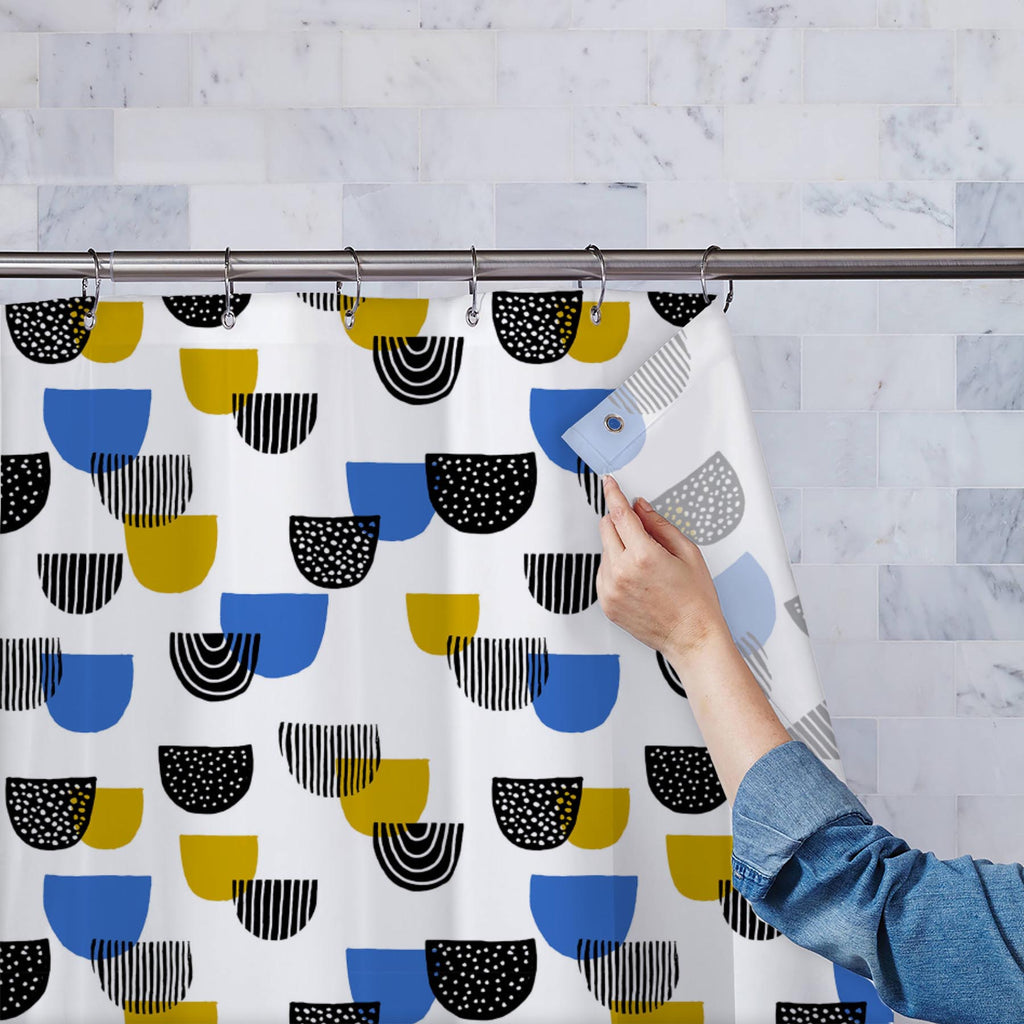 Colorful Geometric Shapes D1 Washable Waterproof Shower Curtain-Shower Curtains-CUR_SH_EL-IC 5008345 IC 5008345, Abstract Expressionism, Abstracts, Ancient, Black and White, Circle, Digital, Digital Art, Geometric, Geometric Abstraction, Graphic, Historical, Illustrations, Medieval, Modern Art, Patterns, Retro, Semi Abstract, Signs, Signs and Symbols, Vintage, White, colorful, shapes, d1, washable, waterproof, shower, curtain, abstract, pattern, backdrop, background, card, cool, creative, decoration, design