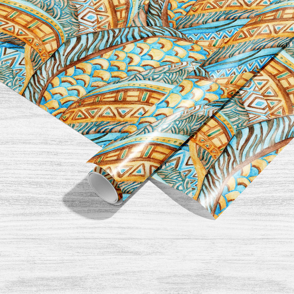 Ethnic African Pattern Art & Craft Gift Wrapping Paper-Wrapping Papers-WRP_PP-IC 5008347 IC 5008347, Abstract Expressionism, Abstracts, African, Ancient, Art and Paintings, Botanical, Culture, Decorative, Digital, Digital Art, Ethnic, Fashion, Festivals and Occasions, Festive, Floral, Flowers, Folk Art, Geometric, Geometric Abstraction, Graphic, Historical, Indian, Medieval, Nature, Patterns, Pets, Retro, Semi Abstract, Signs, Signs and Symbols, Traditional, Triangles, Tribal, Vintage, Watercolour, World Cu
