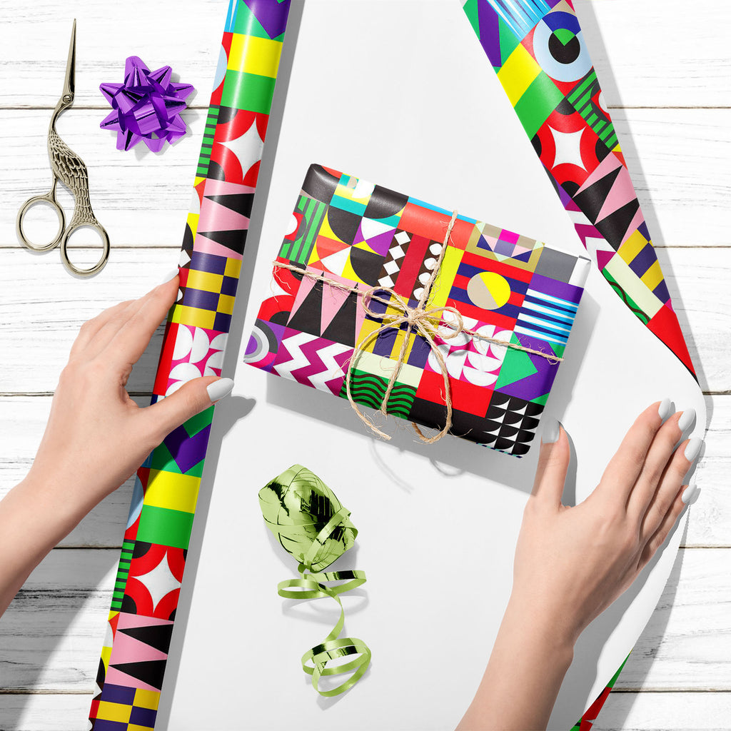 Geometric Mosaic D1 Art & Craft Gift Wrapping Paper-Wrapping Papers-WRP_PP-IC 5008350 IC 5008350, Abstract Expressionism, Abstracts, Art and Paintings, Art Deco, Black, Black and White, Circle, Culture, Decorative, Diamond, Digital, Digital Art, Dots, Drawing, Ethnic, Fashion, Folk Art, Geometric, Geometric Abstraction, Graphic, Hipster, Illustrations, Modern Art, Nautical, Patterns, Pop Art, Retro, Semi Abstract, Signs, Signs and Symbols, Traditional, Tribal, World Culture, mosaic, d1, art, craft, gift, wr