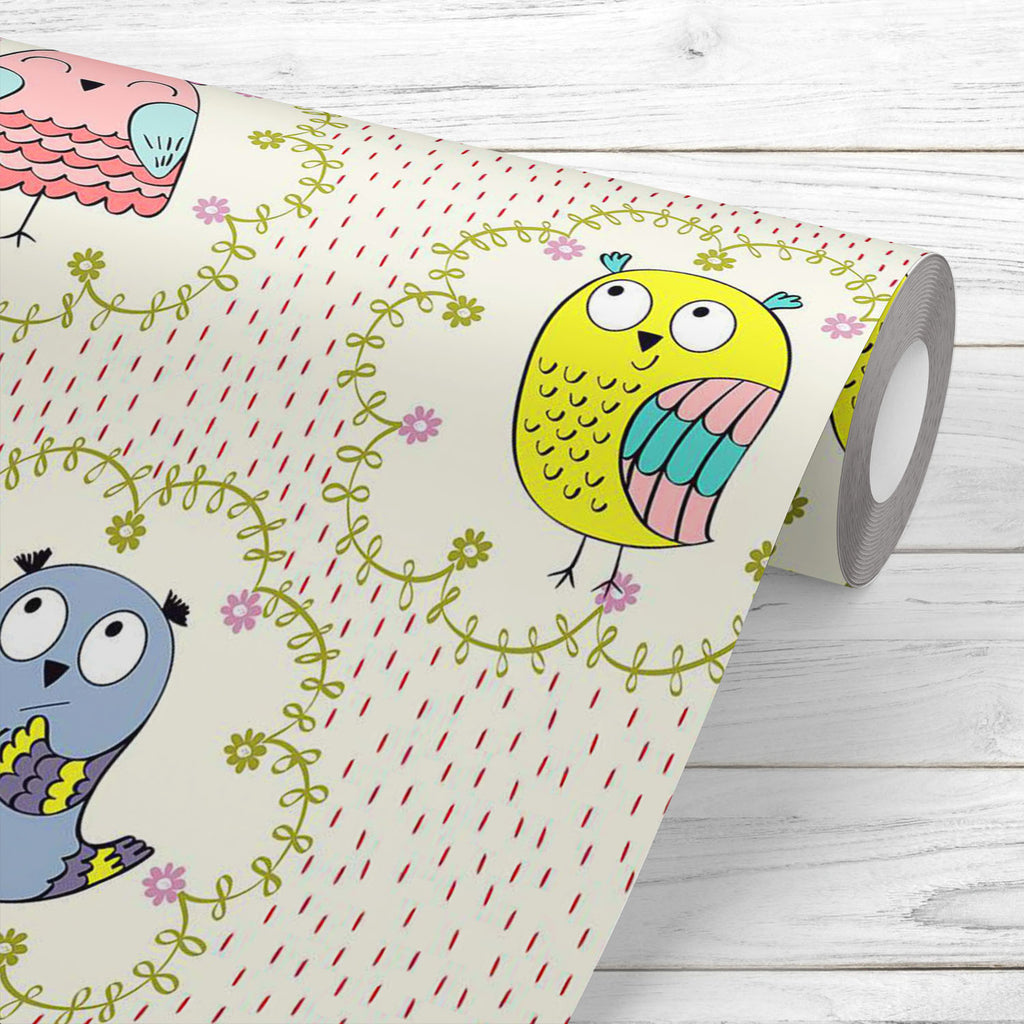 Cartoon Baby Owls Wallpaper Roll-Wallpapers Peel & Stick-WAL_PA-IC 5008355 IC 5008355, Ancient, Animals, Animated Cartoons, Art and Paintings, Baby, Birds, Botanical, Caricature, Cartoons, Children, Digital, Digital Art, Drawing, Floral, Flowers, Graphic, Historical, Illustrations, Kids, Medieval, Modern Art, Nature, Patterns, Retro, Scenic, Signs, Signs and Symbols, Vintage, cartoon, owls, wallpaper, roll, adorable, animal, art, backdrop, bird, character, child, color, colorful, decor, decoration, design, 