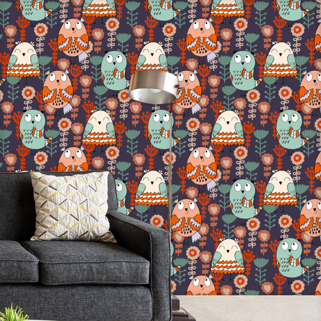 Owls & Flowers D3 Wallpaper Roll-Wallpapers Peel & Stick-WAL_PA-IC 5008356 IC 5008356, Ancient, Animals, Animated Cartoons, Art and Paintings, Baby, Birds, Botanical, Caricature, Cartoons, Children, Digital, Digital Art, Drawing, Floral, Flowers, Graphic, Historical, Illustrations, Kids, Medieval, Modern Art, Nature, Patterns, Retro, Scenic, Signs, Signs and Symbols, Vintage, owls, d3, wallpaper, roll, adorable, animal, art, backdrop, bird, cartoon, character, child, color, colorful, decor, decoration, desi