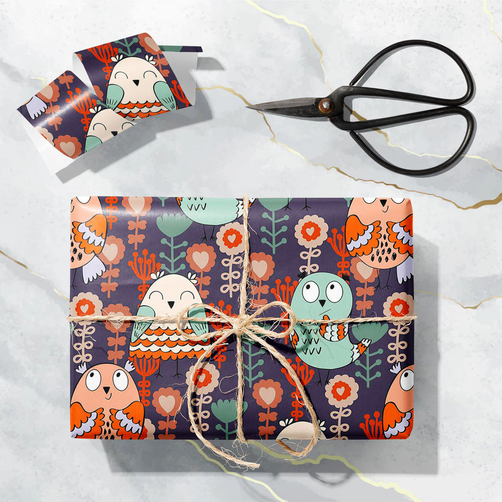 Owls & Flowers D3 Art & Craft Gift Wrapping Paper-Wrapping Papers-WRP_PP-IC 5008356 IC 5008356, Ancient, Animals, Animated Cartoons, Art and Paintings, Baby, Birds, Botanical, Caricature, Cartoons, Children, Digital, Digital Art, Drawing, Floral, Flowers, Graphic, Historical, Illustrations, Kids, Medieval, Modern Art, Nature, Patterns, Retro, Scenic, Signs, Signs and Symbols, Vintage, owls, d3, art, craft, gift, wrapping, paper, adorable, animal, backdrop, bird, cartoon, character, child, color, colorful, d