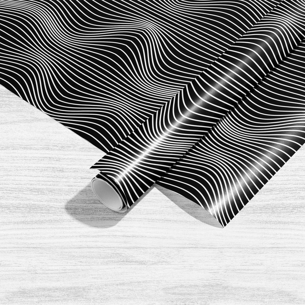 Black & White 3D Waves Art & Craft Gift Wrapping Paper-Wrapping Papers-WRP_PP-IC 5008362 IC 5008362, Abstract Expressionism, Abstracts, Art and Paintings, Black, Black and White, Digital, Digital Art, Geometric, Geometric Abstraction, Graphic, Illustrations, Patterns, Semi Abstract, Stripes, White, 3d, waves, art, craft, gift, wrapping, paper, abstract, asymmetry, back, backdrop, background, billow, bw, curve, curvy, deformed, endless, gray, illustration, irregular, lines, minimal, miscellaneous, op, optica
