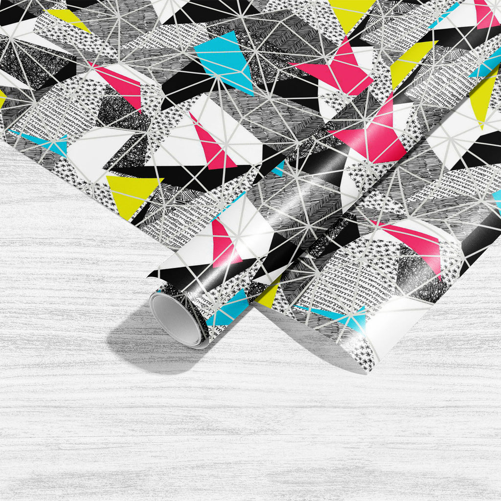 Triangular Facets Art & Craft Gift Wrapping Paper-Wrapping Papers-WRP_PP-IC 5008369 IC 5008369, Ancient, Art and Paintings, Drawing, Fashion, Geometric, Geometric Abstraction, Grid Art, Hand Drawn, Historical, Illustrations, Medieval, Modern Art, Patterns, Retro, Signs, Signs and Symbols, Triangles, Vintage, triangular, facets, art, craft, gift, wrapping, paper, cmyk, colorful, cool, creative, cyan, decor, design, drawings, element, fabric, facet, fun, geometry, grid, hand, drawn, handdrawn, low, memphis, m