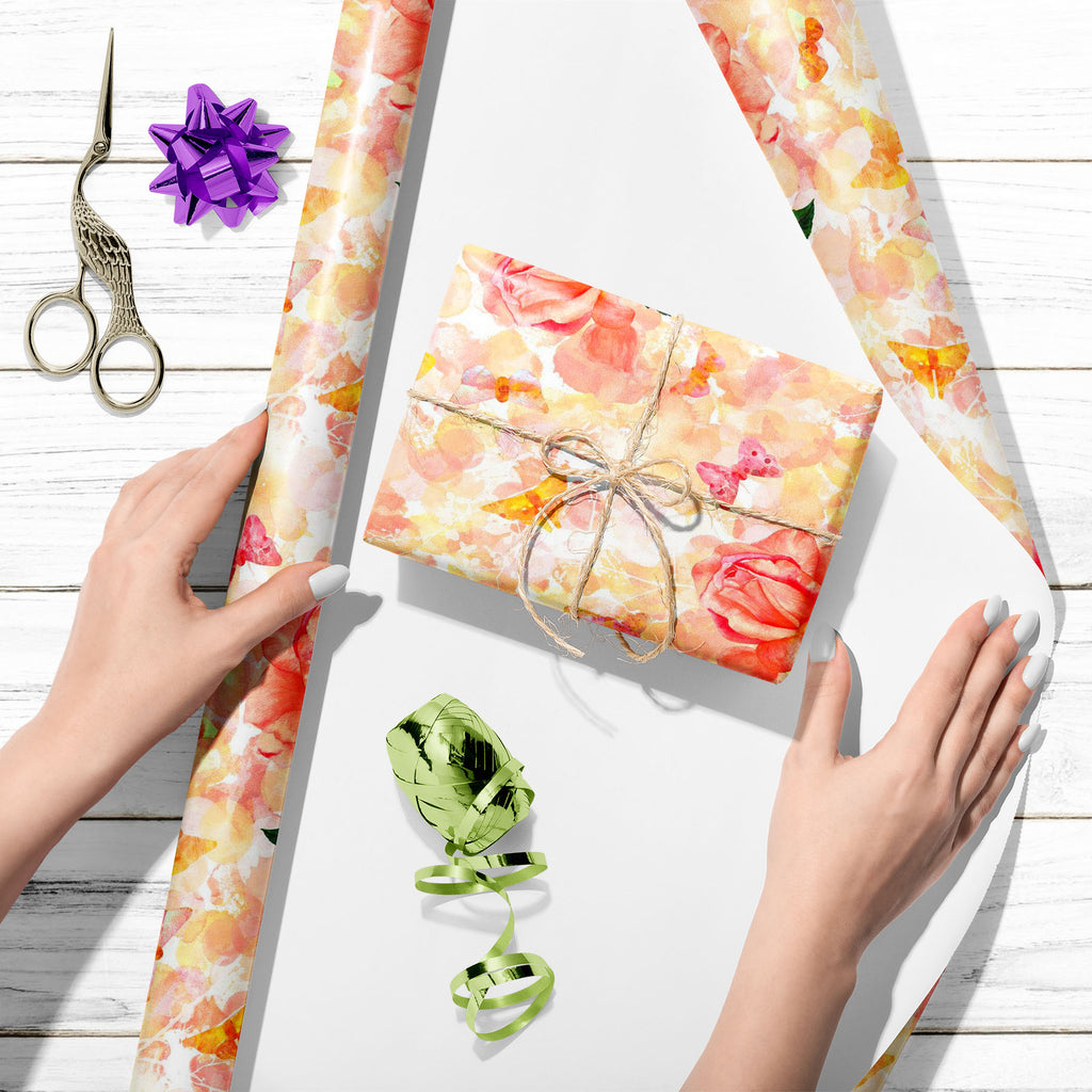 Watercolor Roses Art & Craft Gift Wrapping Paper-Wrapping Papers-WRP_PP-IC 5008377 IC 5008377, Abstract Expressionism, Abstracts, Ancient, Art and Paintings, Botanical, Dots, Drawing, English, Floral, Flowers, Historical, Illustrations, Medieval, Nature, Paintings, Patterns, Semi Abstract, Victorian, Vintage, Watercolour, watercolor, roses, art, craft, gift, wrapping, paper, abstract, background, bloom, blossom, bouquet, branch, brush, brushstroke, bud, butterfly, color, colour, dusty, elegant, flight, flou