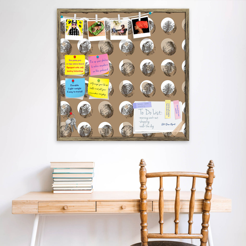 Abstract Circles D2 Bulletin Board Notice Pin Board Soft Board | Framed - Bulletin Boards Framed - ArtzFolio.com