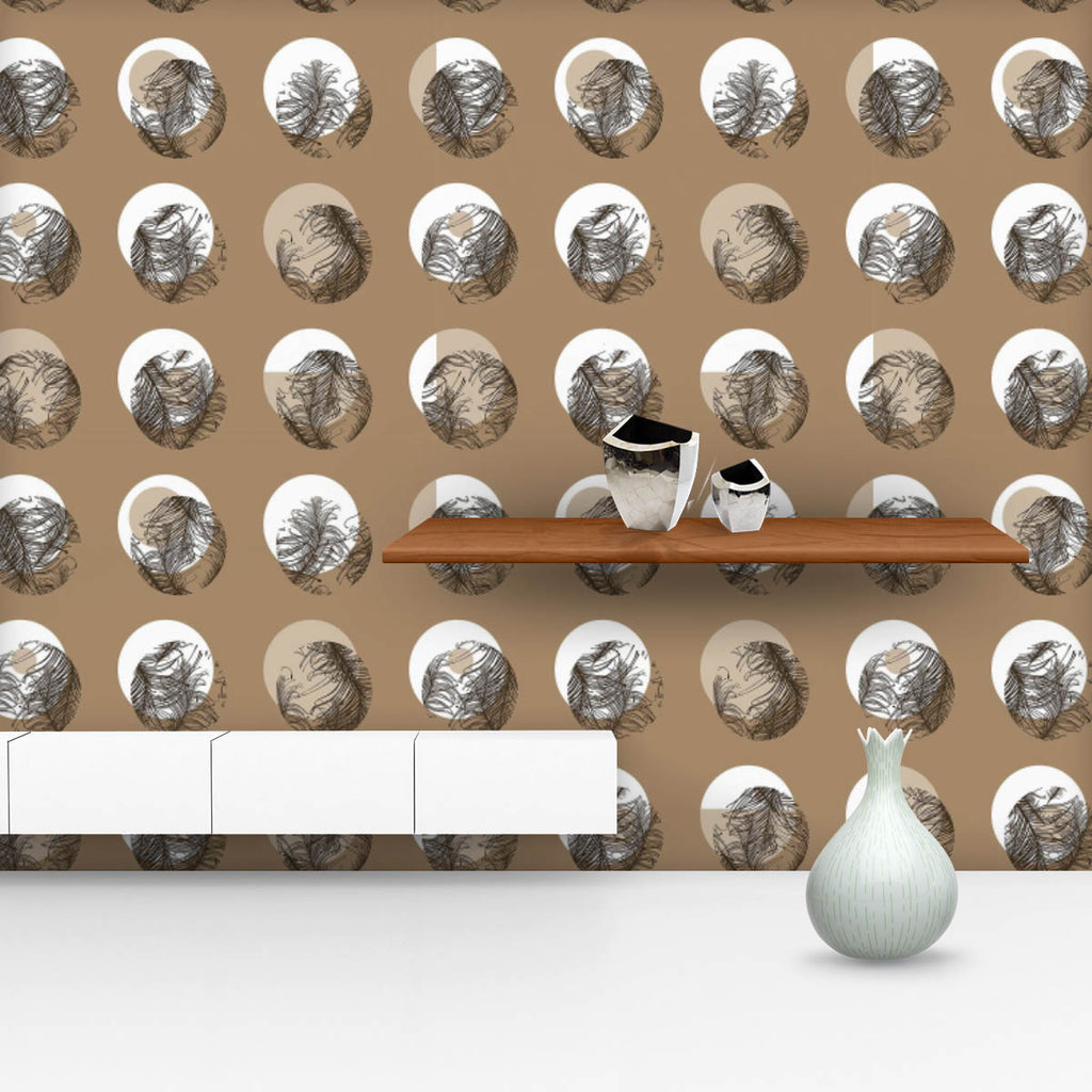 Abstract Circles D2 Wallpaper Roll - Wallpapers Peel & Stick - ArtzFolio.com