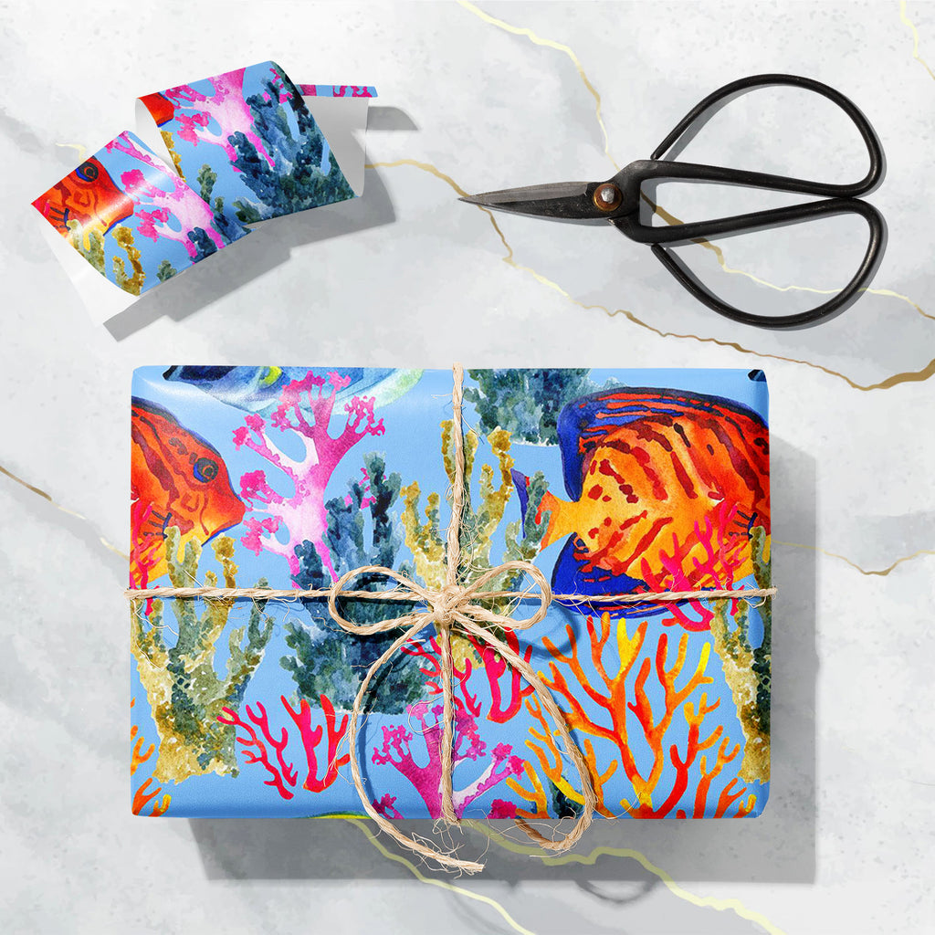 Corals & Fishes D1 Art & Craft Gift Wrapping Paper-Wrapping Papers-WRP_PP-IC 5008381 IC 5008381, Abstract Expressionism, Abstracts, Animals, Art and Paintings, Automobiles, Chevron, Decorative, Illustrations, Nature, Patterns, Scenic, Semi Abstract, Signs, Signs and Symbols, Symbols, Transportation, Travel, Tropical, Vehicles, Watercolour, corals, fishes, d1, art, craft, gift, wrapping, paper, abstract, angel, angelfish, animal, background, beach, blue, tang, bright, butterfly, color, coral, cute, decoratio