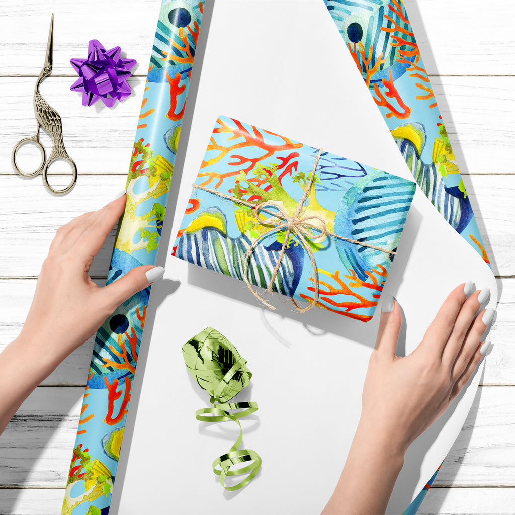Corals & Fishes D3 Art & Craft Gift Wrapping Paper-Wrapping Papers-WRP_PP-IC 5008383 IC 5008383, Abstract Expressionism, Abstracts, Animals, Art and Paintings, Automobiles, Decorative, Illustrations, Nature, Patterns, Scenic, Semi Abstract, Signs, Signs and Symbols, Symbols, Transportation, Travel, Tropical, Vehicles, Watercolour, corals, fishes, d3, art, craft, gift, wrapping, paper, abstract, angel, angelfish, animal, background, banner, beach, beautiful, blue, bright, butterfly, color, coral, cute, decor