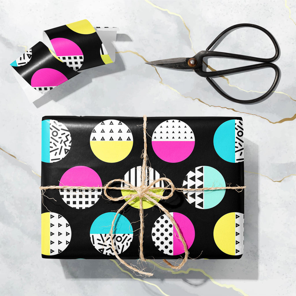 Geometric Circles D2 Art & Craft Gift Wrapping Paper-Wrapping Papers-WRP_PP-IC 5008385 IC 5008385, 80s, Abstract Expressionism, Abstracts, Ancient, Black, Black and White, Circle, Digital, Digital Art, Education, Fashion, Geometric, Geometric Abstraction, Graphic, Hipster, Historical, Illustrations, Medieval, Modern Art, Patterns, Pop Art, Retro, Schools, Semi Abstract, Triangles, Universities, Vintage, White, circles, d2, art, craft, gift, wrapping, paper, abstract, backdrop, background, bright, classic, c