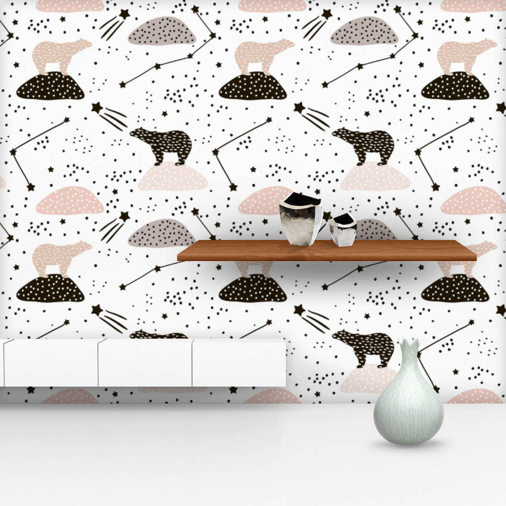 Polar Bears & Constellations D1 Wallpaper Roll-Wallpapers Peel & Stick-WAL_PA-IC 5008393 IC 5008393, Animated Cartoons, Art and Paintings, Baby, Black, Black and White, Caricature, Cartoons, Children, Decorative, Drawing, Hand Drawn, Illustrations, Kids, Minimalism, Patterns, Scandinavian, Signs, Signs and Symbols, White, polar, bears, constellations, d1, wallpaper, roll, art, backdrop, background, bear, brush, cartoon, childish, constellation, cute, decoration, design, doodle, element, fabric, hand, drawn,