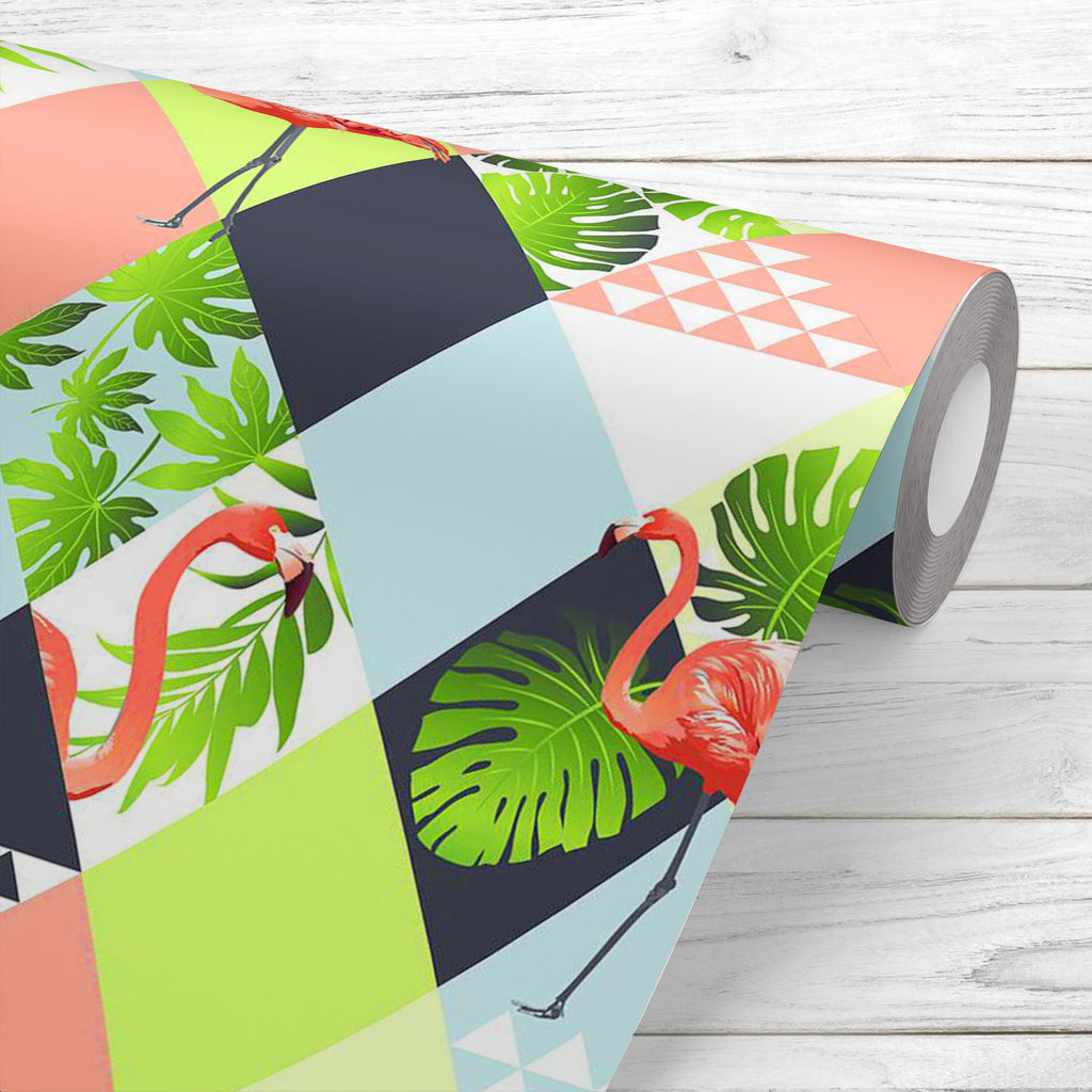 Floral Tropical & Flamingos Wallpaper Roll-Wallpapers Peel & Stick-WAL_PA-IC 5008415 IC 5008415, Abstract Expressionism, Abstracts, Automobiles, Birds, Black and White, Botanical, Cities, City Views, Collages, Decorative, Drawing, Floral, Flowers, Geometric, Geometric Abstraction, Hawaiian, Holidays, Illustrations, Nature, Patterns, Scenic, Semi Abstract, Signs, Signs and Symbols, Sports, Transportation, Travel, Triangles, Tropical, Vehicles, White, flamingos, wallpaper, roll, abstract, aloha, background, b