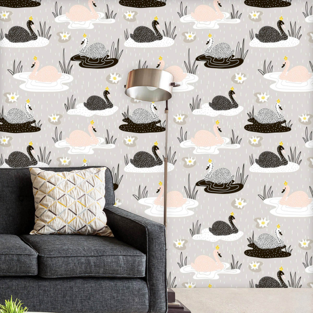 Hand Drawn Swan D2 Wallpaper Roll-Wallpapers Peel & Stick-WAL_PA-IC 5008418 IC 5008418, Abstract Expressionism, Abstracts, Animals, Animated Cartoons, Art and Paintings, Birds, Caricature, Cartoons, Decorative, Drawing, Fashion, Hand Drawn, Illustrations, Patterns, Scandinavian, Semi Abstract, Signs, Signs and Symbols, hand, drawn, swan, d2, wallpaper, roll, abstract, animal, art, backdrop, bird, brush, cartoon, childish, crown, cute, decoration, design, doodle, element, fabric, girlish, handdrawn, illustra