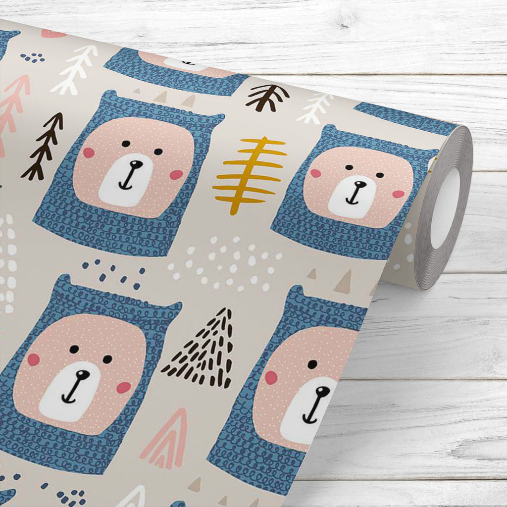 Bear Portrait D2 Wallpaper Roll-Wallpapers Peel & Stick-WAL_PA-IC 5008420 IC 5008420, Animals, Animated Cartoons, Art and Paintings, Baby, Caricature, Cartoons, Children, Christianity, Decorative, Drawing, Festivals and Occasions, Festive, Hand Drawn, Holidays, Illustrations, Kids, Patterns, Scandinavian, Signs, Signs and Symbols, Wooden, bear, portrait, d2, wallpaper, roll, animal, art, backdrop, brush, cartoon, childish, christmas, ball, cute, decoration, design, doodle, element, fabric, face, hand, drawn