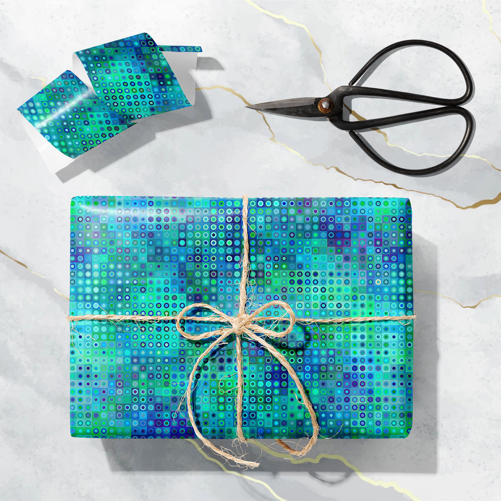 Geometric Poly Polka Dot Art & Craft Gift Wrapping Paper-Wrapping Papers-WRP_PP-IC 5008424 IC 5008424, Abstract Expressionism, Abstracts, Art and Paintings, Circle, Decorative, Digital Art, Dots, Geometric, Geometric Abstraction, Patterns, Semi Abstract, poly, polka, dot, art, craft, gift, wrapping, paper, abstract, backdrop, background, circles, colorful, colors, continuity, curve, digital, pattern, green, irregular, low, ornament, pixel, point, polygonal, repeating, repetition, seam, seamless, square, tex