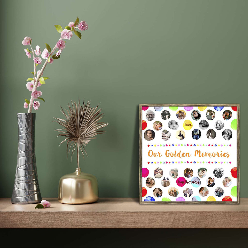 Golden Memories Personalised Custom Photo Collage Frame Gift for Birthday, Anniversary, Parents, Friends & Family-Personalized Photo Frame Collage-PTA_FR-IC 5009045 IC 5009045, Baby, Children, Collages, Family, Friends, Kids, Love, Memories, Romance, golden, personalised, custom, photo, collage, frame, gift, for, birthday, anniversary, parents, photo frame, baby photo collage, baby photo frames, photo frames for friends, birthday photo collage, collage frame, framed photo collage, personalised collage, pers