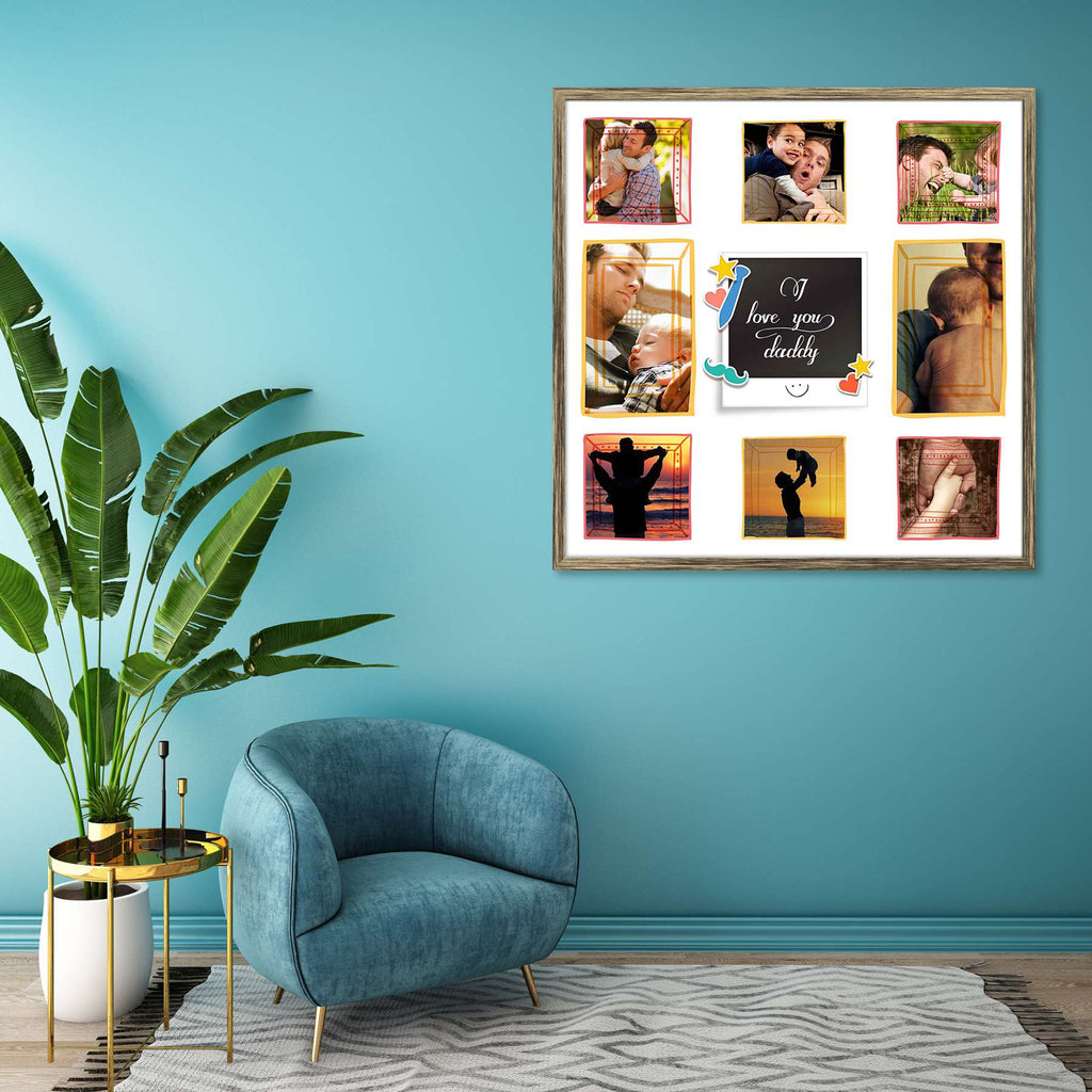 Love You Daddy Personalised Custom Photo Collage Frame Gift for Birthday, Anniversary, Parents, Friends & Family-Personalized Photo Frame Collage-PTA_FR-IC 5009052 IC 5009052, Baby, Children, Collages, Family, Kids, Love, Parents, Romance, you, daddy, personalised, custom, photo, collage, frame, gift, for, birthday, anniversary, friends, photo frame, baby photo collage, baby photo frames, photo frames for friends, birthday photo collage, collage frame, framed photo collage, personalised collage, personalise