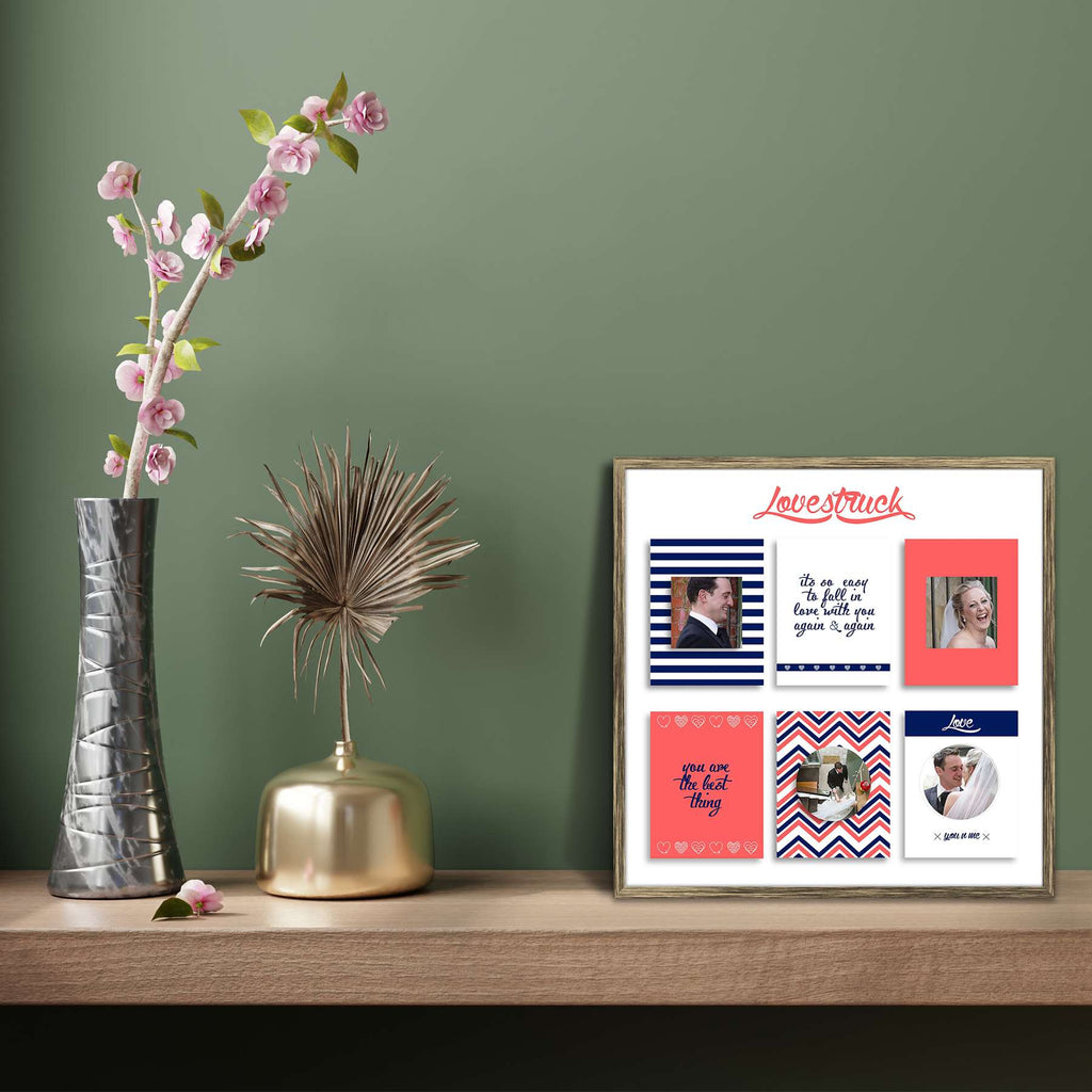 Lovestruck Personalised Custom Photo Collage Frame Gift for Birthday, Anniversary, Parents, Friends & Family-Personalized Photo Frame Collage-PTA_FR-IC 5009053 IC 5009053, Collages, Love, Memories, Romance, Wedding, lovestruck, personalised, custom, photo, collage, frame, gift, for, birthday, anniversary, parents, friends, family, photo frame, baby photo collage, baby photo frames, photo frames for friends, birthday photo collage, collage frame, framed photo collage, personalised collage, personalised photo