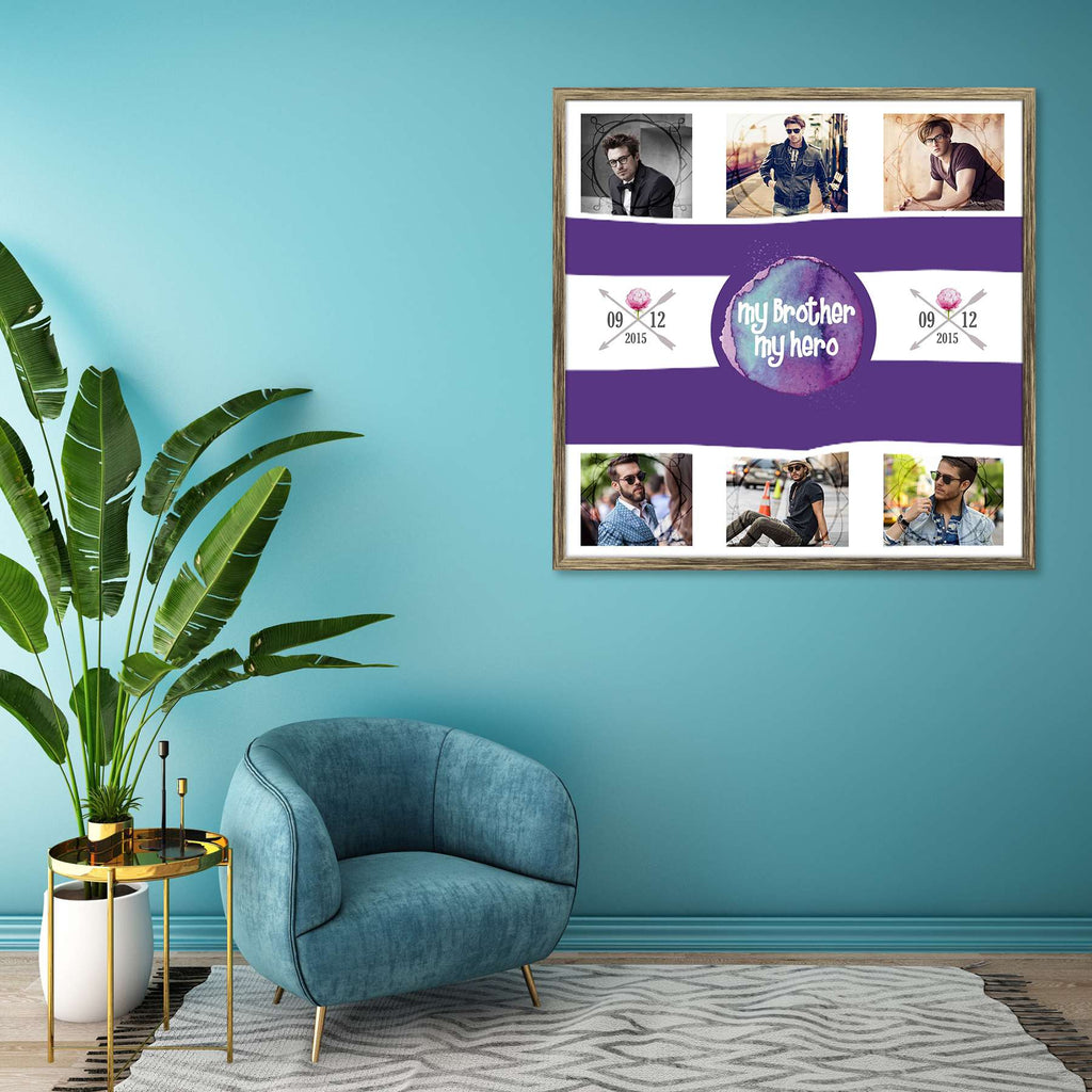 My Brother My Hero Personalised Custom Photo Collage Frame Gift for Birthday, Anniversary, Parents, Friends & Family-Personalized Photo Frame Collage-PTA_FR-IC 5009073 IC 5009073, Baby, Bling, Children, Collages, Family, Kids, Siblings, my, brother, hero, personalised, custom, photo, collage, frame, gift, for, birthday, anniversary, parents, friends, photo frame, baby photo collage, baby photo frames, photo frames for friends, birthday photo collage, collage frame, framed photo collage, personalised collage