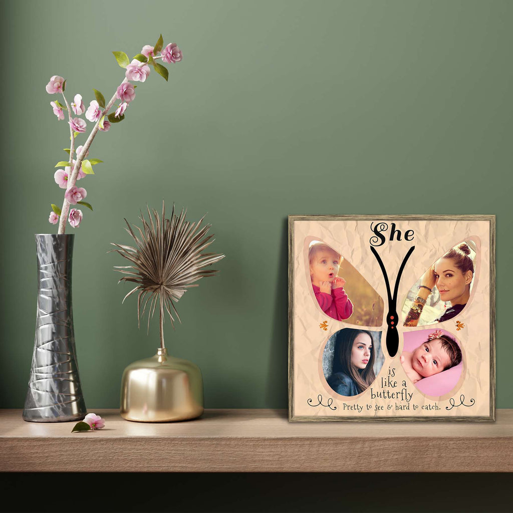 Butterfly D2 Personalised Custom Photo Collage Frame Gift for Birthday, Anniversary, Parents, Friends & Family-Personalized Photo Frame Collage-PTA_FR-IC 5009090 IC 5009090, Collages, Friends, butterfly, d2, personalised, custom, photo, collage, frame, gift, for, birthday, anniversary, parents, family, photo frame, baby photo collage, baby photo frames, photo frames for friends, birthday photo collage, collage frame, framed photo collage, personalised collage, personalised photo gift, photo collage, best fr