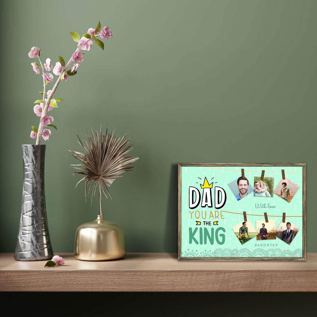 Dad The King Personalised Custom Photo Collage Frame Gift for Birthday, Anniversary, Parents, Friends & Family-Personalized Photo Frame Collage-PTA_FR-IC 5009093 IC 5009093, Collages, Family, Memories, Parents, dad, the, king, personalised, custom, photo, collage, frame, gift, for, birthday, anniversary, friends, photo frame, baby photo collage, baby photo frames, photo frames for friends, birthday photo collage, collage frame, framed photo collage, personalised collage, personalised photo gift, photo colla