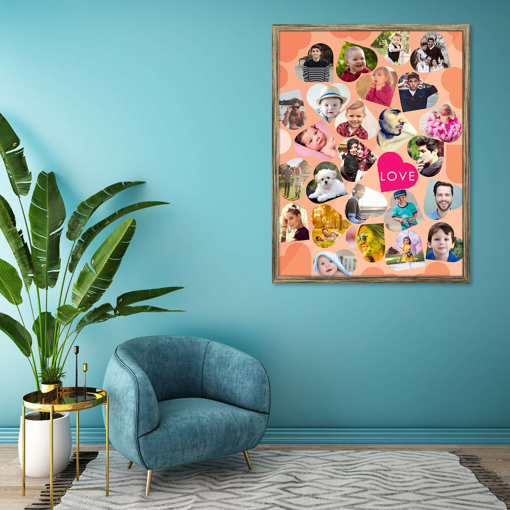 Filled with Hearts Personalised Custom Photo Collage Frame Gift for Birthday, Anniversary, Parents, Friends & Family-Personalized Photo Frame Collage-PTA_FR-IC 5009105 IC 5009105, Art and Paintings, Baby, Bling, Children, Collages, Family, Friends, Hearts, Kids, Love, Memories, Romance, Siblings, Wedding, filled, with, personalised, custom, photo, collage, frame, gift, for, birthday, anniversary, parents, photo frame, baby photo collage, baby photo frames, photo frames for friends, birthday photo collage, c