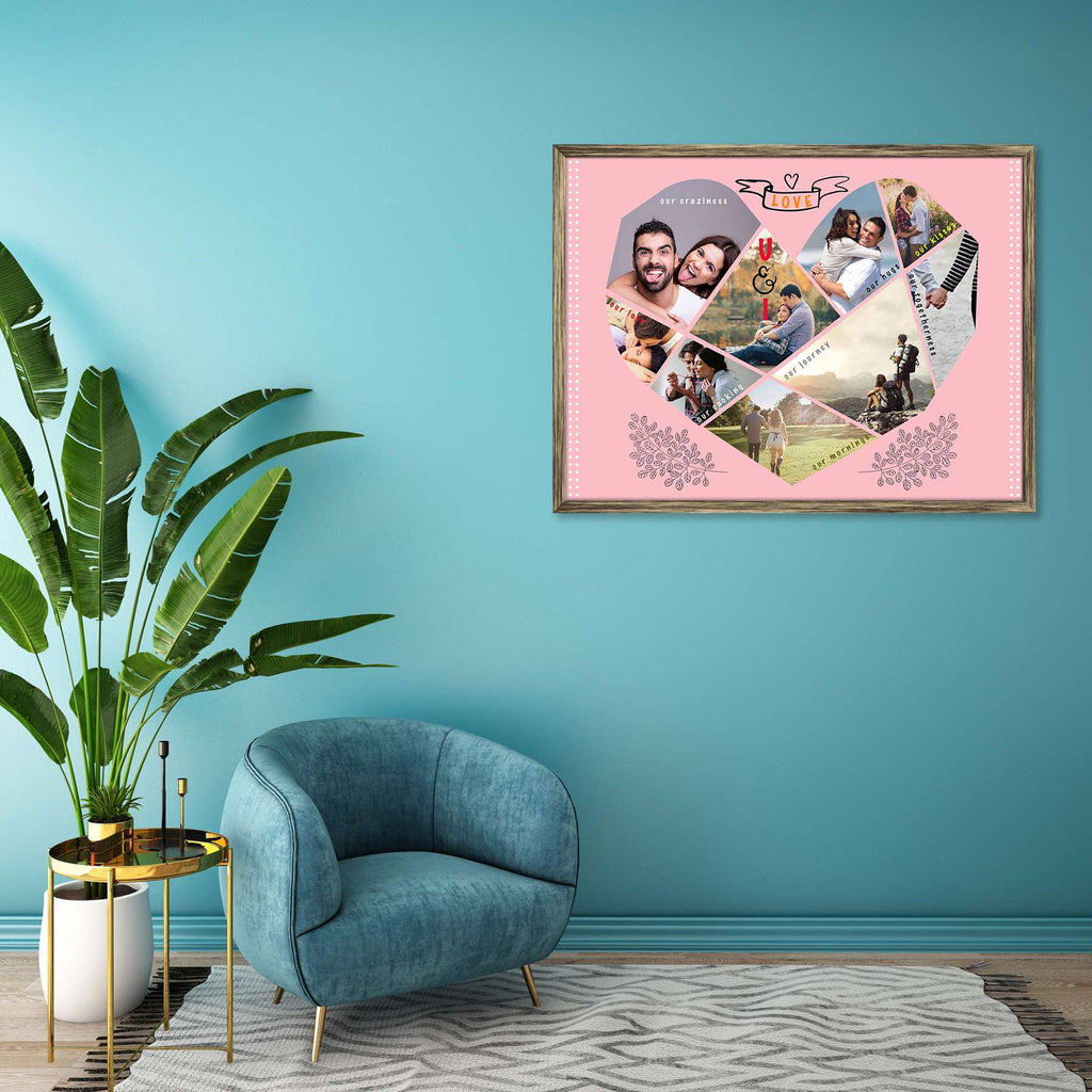 Mixed Love You & Me Personalised Custom Photo Collage Frame Gift for Birthday, Anniversary, Parents, Friends & Family-Personalized Photo Frame Collage-PTA_FR-IC 5009132 IC 5009132, Collages, Family, Love, Memories, Romance, mixed, you, me, personalised, custom, photo, collage, frame, gift, for, birthday, anniversary, parents, friends, photo frame, baby photo collage, baby photo frames, photo frames for friends, birthday photo collage, collage frame, framed photo collage, personalised collage, personalised p