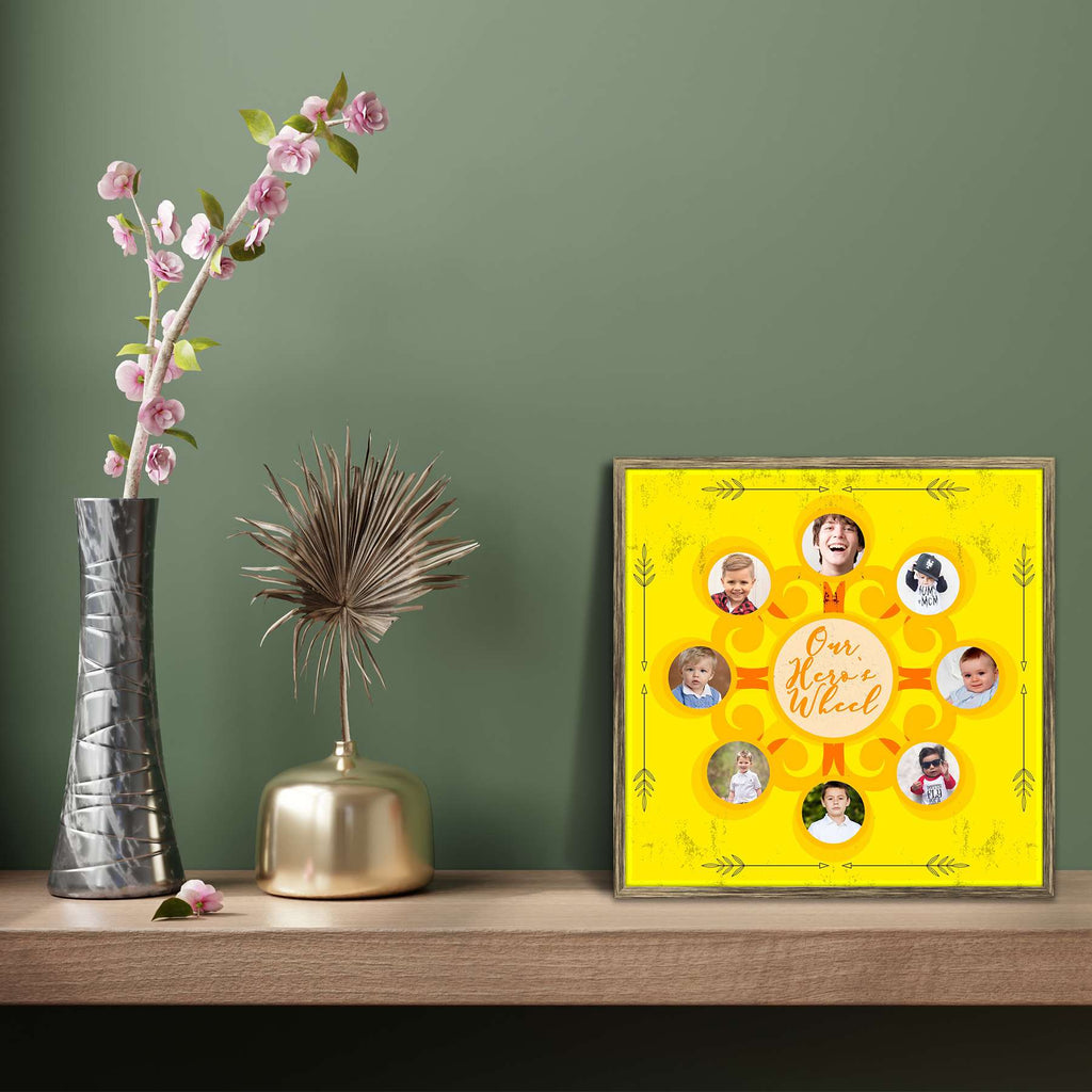 Our Hero's Wheel Personalised Custom Photo Collage Frame Gift for Birthday, Anniversary, Parents, Friends & Family-Personalized Photo Frame Collage-PTA_FR-IC 5009148 IC 5009148, Baby, Children, Collages, Friends, Kids, our, hero's, wheel, personalised, custom, photo, collage, frame, gift, for, birthday, anniversary, parents, family, photo frame, baby photo collage, baby photo frames, photo frames for friends, birthday photo collage, collage frame, framed photo collage, personalised collage, personalised pho