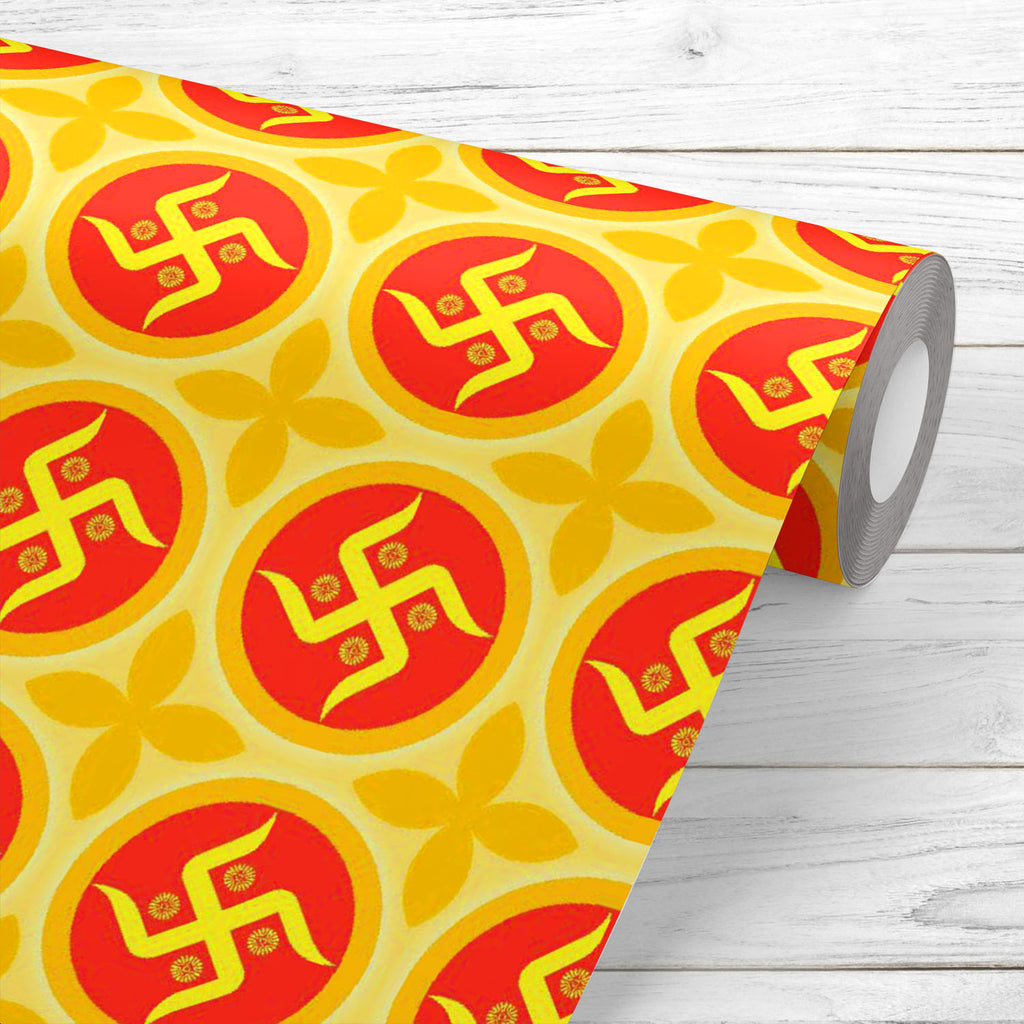Traditional Hindu Swastika Wallpaper Roll-Wallpapers Peel & Stick-WAL_PA-IC 5014997 IC 5014997, Abstract Expressionism, Abstracts, Botanical, Floral, Flowers, Hinduism, Illustrations, Indian, Nature, Patterns, Religion, Religious, Semi Abstract, Signs, Signs and Symbols, Spiritual, Symbols, traditional, hindu, swastika, wallpaper, roll, abstract, aum, background, design, flower, india, om, pattern, plus, seamless, symbol, texture, vector, artzfolio, wallpapers for bedroom, wall papers full sheet for living 