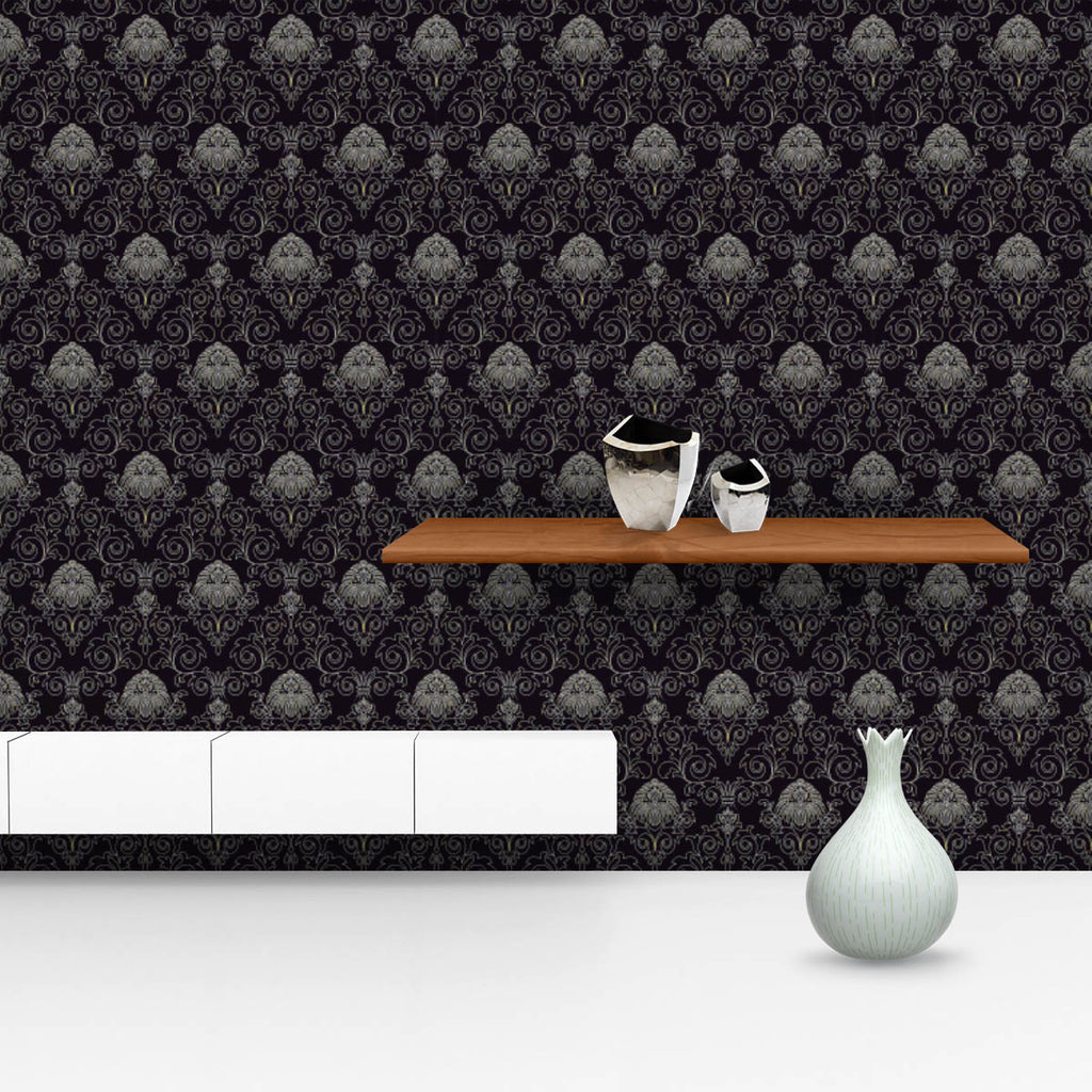 Golden Flowers & Leaves D2 Wallpaper Roll-Wallpapers Peel & Stick-WAL_PA-IC 5014999 IC 5014999, Abstract Expressionism, Abstracts, Ancient, Black, Black and White, Botanical, Damask, Decorative, Digital, Digital Art, Floral, Flowers, Graphic, Historical, Illustrations, Medieval, Nature, Patterns, Retro, Scenic, Semi Abstract, Signs, Signs and Symbols, Vintage, golden, leaves, d2, wallpaper, roll, abstract, background, banner, decor, design, effortless, flower, gold, illustration, leaf, old, organic, ornamen