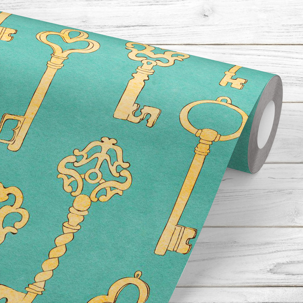 Retro Keys Pattern Wallpaper Roll-Wallpapers Peel & Stick-WAL_PA-IC 5015006 IC 5015006, Ancient, Art and Paintings, Digital, Digital Art, Graphic, Hearts, Historical, Illustrations, Love, Medieval, Patterns, Retro, Romance, Signs, Signs and Symbols, Victorian, Vintage, keys, pattern, wallpaper, roll, key, heart, lock, old, seamless, art, grunge, house, textile, fun, home, illustration, texture, happy, new, paper, repeat, beautiful, beige, design, interior, metaphor, background, passion, safe, shape, silhoue