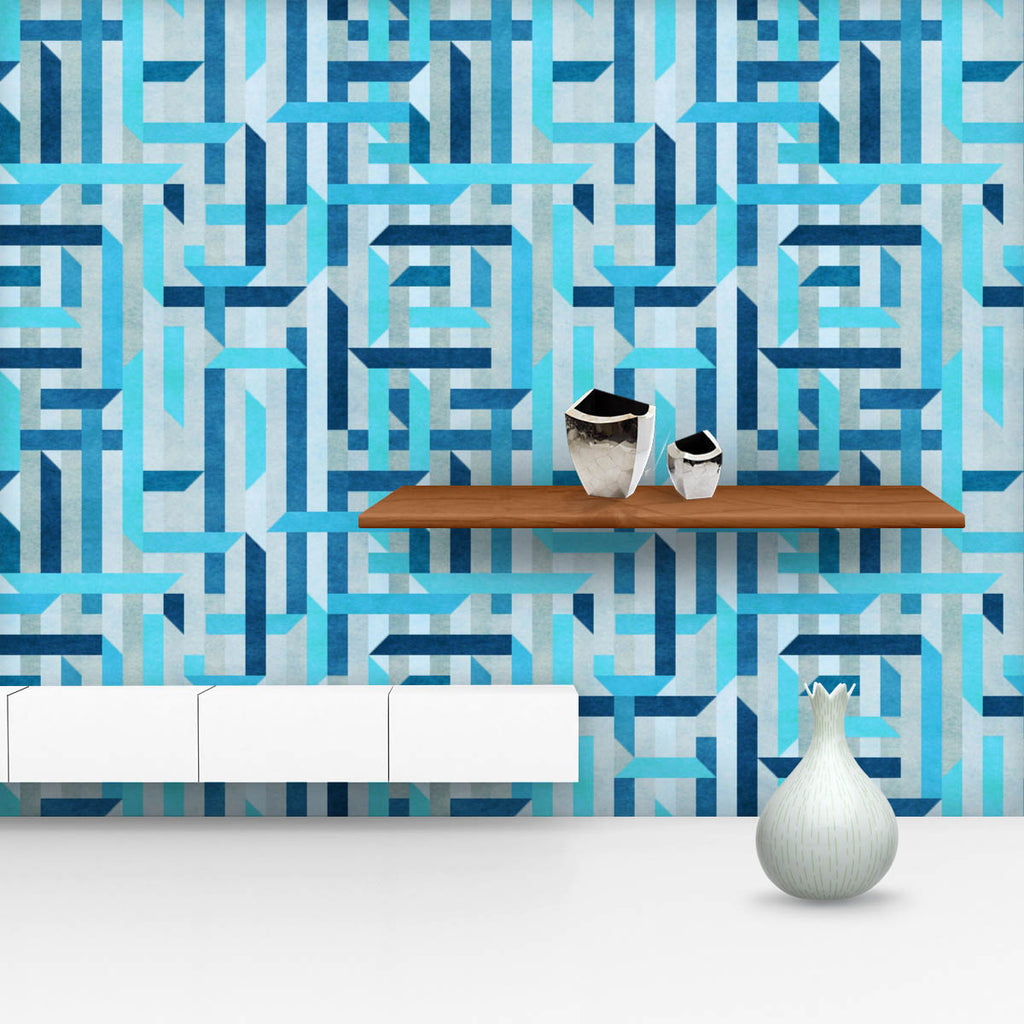 Geometric Pattern D5 Wallpaper Roll-Wallpapers Peel & Stick-WAL_PA-IC 5015022 IC 5015022, Abstract Expressionism, Abstracts, Ancient, Culture, Diamond, Ethnic, Geometric, Geometric Abstraction, Historical, Medieval, Modern Art, Patterns, Retro, Semi Abstract, Signs, Signs and Symbols, Stripes, Traditional, Triangles, Tribal, Vintage, World Culture, pattern, d5, wallpaper, roll, abstract, background, fold, seamless, backdrop, basic, beige, blue, color, colorful, concept, design, diagonal, funky, geometry, gr