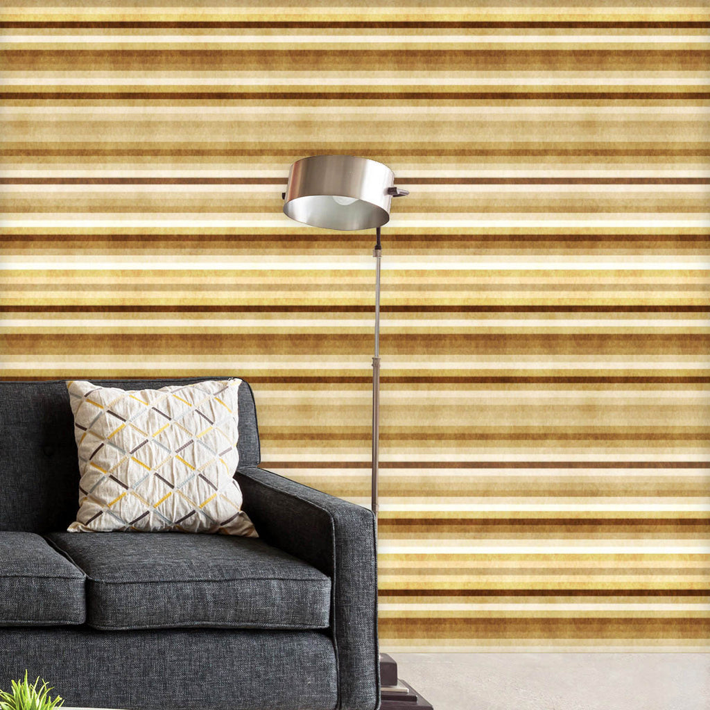Golden Stripes Wallpaper Roll-Wallpapers Peel & Stick-WAL_PA-IC 5015024 IC 5015024, Abstract Expressionism, Abstracts, Ancient, Culture, Ethnic, Fashion, Geometric, Geometric Abstraction, Historical, Medieval, Patterns, Retro, Semi Abstract, Signs, Signs and Symbols, Stripes, Traditional, Tribal, Vintage, World Culture, golden, wallpaper, roll, brick, seamless, background, texture, brown, horizontal, lines, paper, pattern, abstract, beige, classic, continuity, continuous, line, design, dimensional, fabric, 
