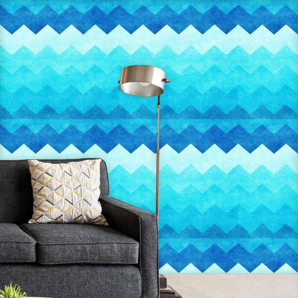 Blue Chevron Wallpaper Roll-Wallpapers Peel & Stick-WAL_PA-IC 5015026 IC 5015026, Ancient, Chevron, Culture, Ethnic, Fashion, Geometric, Geometric Abstraction, Herringbone, Historical, Medieval, Patterns, Retro, Signs, Signs and Symbols, Traditional, Tribal, Vintage, World Culture, blue, wallpaper, roll, pattern, background, water, sea, seamless, fabric, grey, old, print, zigzag, design, grunge, wool, classic, tweed, twill, weave, beige, brick, clothes, clothing, dimensional, illusion, menswear, paper, text