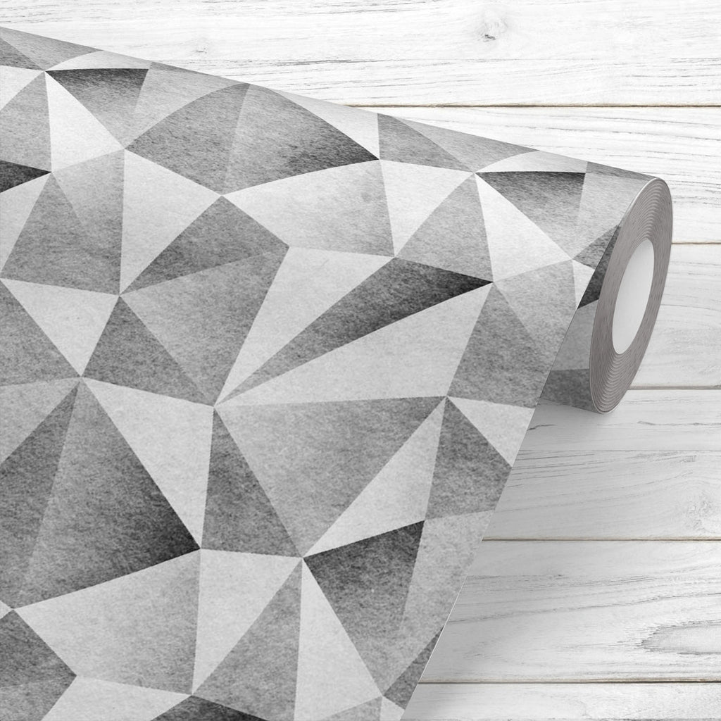 Grey Triangular Mosaics Wallpaper Roll-Wallpapers Peel & Stick-WAL_PA-IC 5015029 IC 5015029, Ancient, Cubism, Culture, Ethnic, Geometric, Geometric Abstraction, Historical, Medieval, Patterns, Retro, Signs, Signs and Symbols, Traditional, Triangles, Tribal, Vintage, World Culture, grey, triangular, mosaics, wallpaper, roll, pattern, triangle, background, texture, net, grunge, abstract, argyle, asymmetry, backdrop, basic, beige, blanket, clothes, color, concept, design, geometry, material, monochrome, mosaic