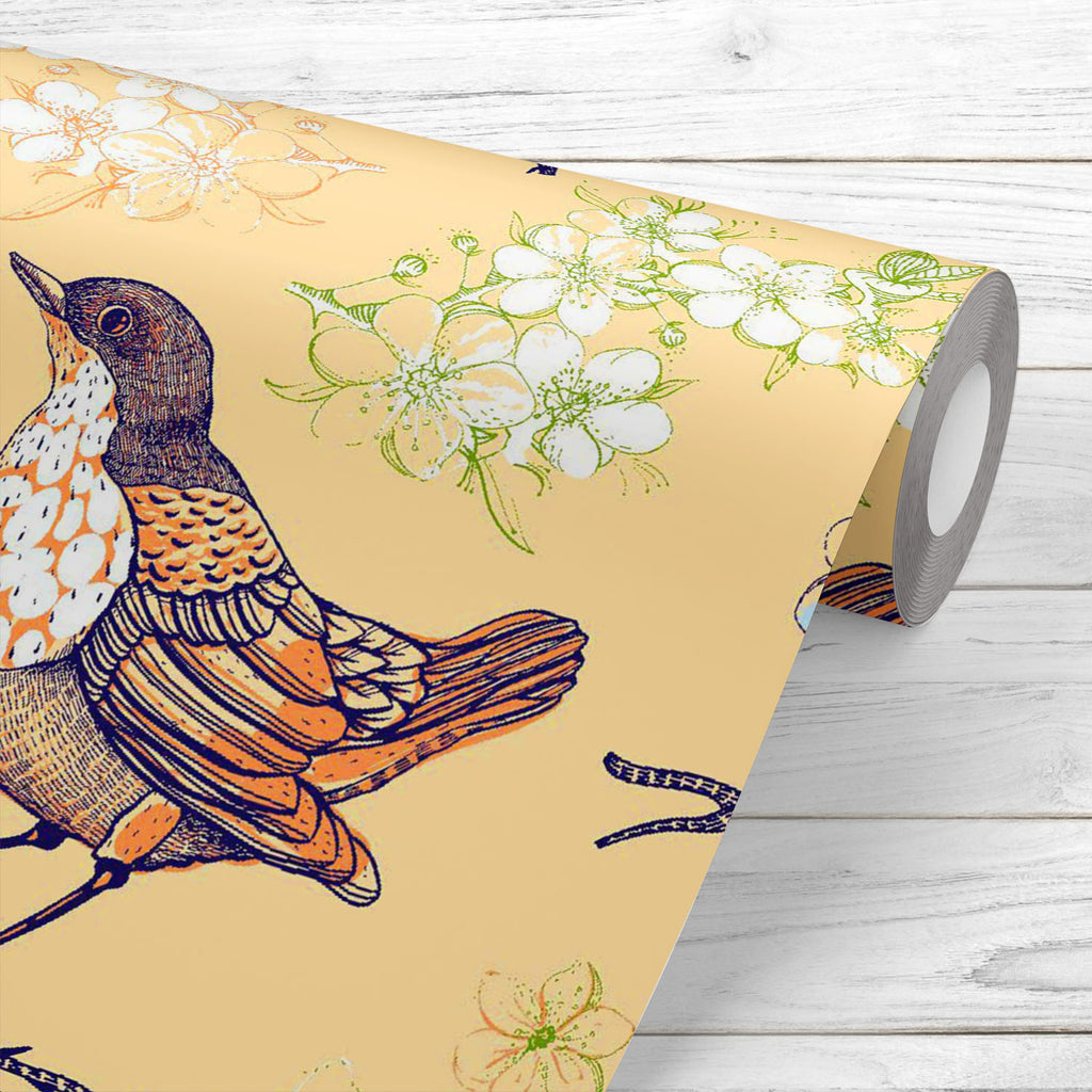 Birds and Apple Tree Wallpaper Roll-Wallpapers Peel & Stick-WAL_PA-IC 5015033 IC 5015033, Ancient, Art and Paintings, Birds, Botanical, Floral, Flowers, Historical, Illustrations, Inspirational, Medieval, Motivation, Motivational, Nature, Patterns, Retro, Scenic, Signs, Signs and Symbols, Vintage, and, apple, tree, wallpaper, roll, bird, flower, pattern, seamless, cute, spring, art, background, blossom, branch, fabric, illustration, texture, vector, accent, arrangement, artwork, beauty, bloom, bouquet, colo