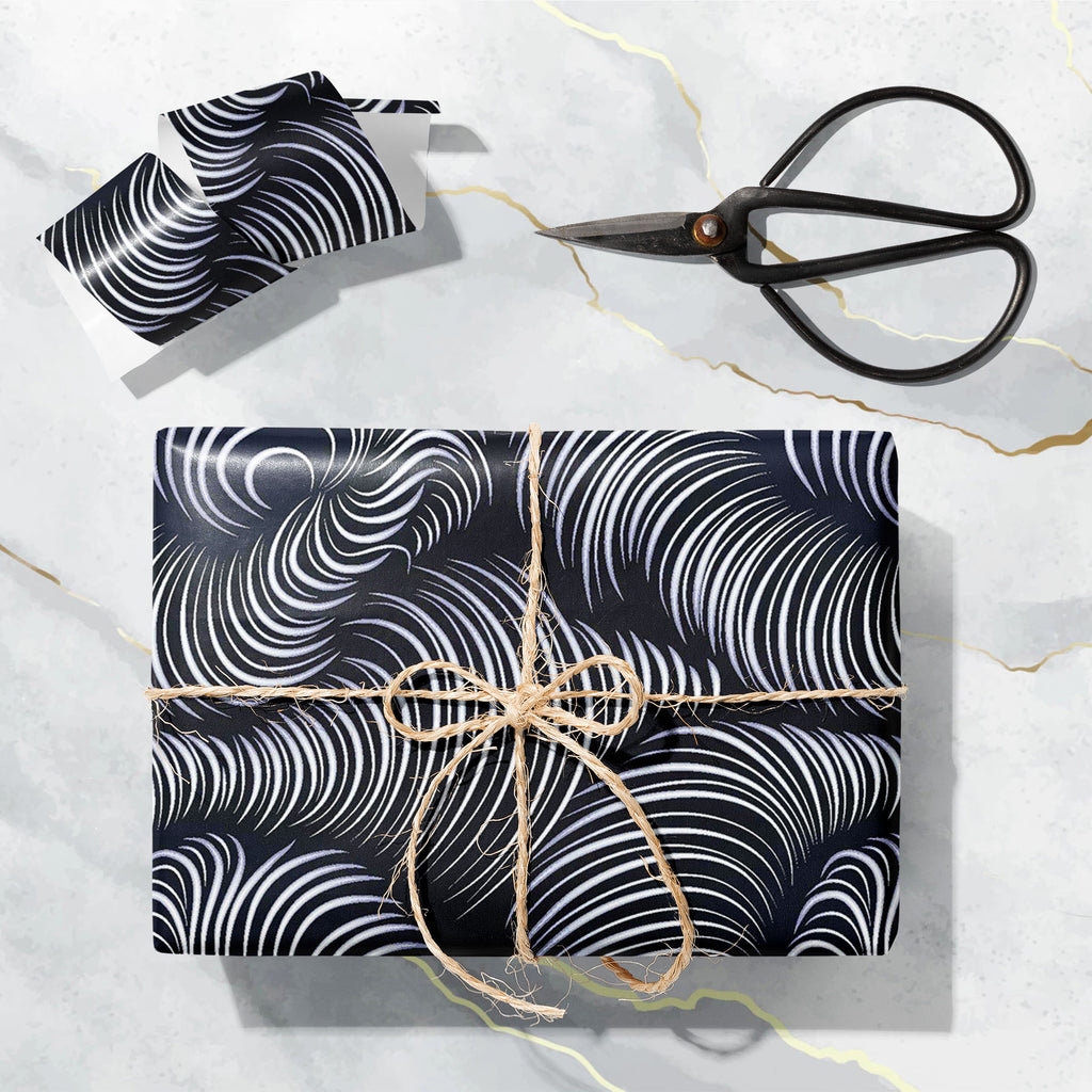 Abstract Waves D12 Art & Craft Gift Wrapping Paper - Wrapping Papers - ArtzFolio.com