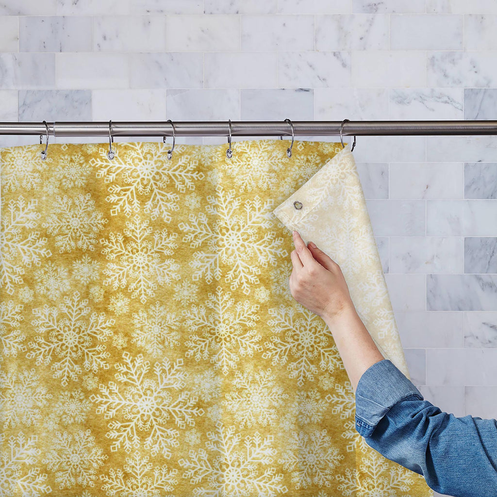 Winter Christmas Washable Waterproof Shower Curtain-Shower Curtains-CUR_SH_EL-IC 5015047 IC 5015047, Abstract Expressionism, Abstracts, Ancient, Art and Paintings, Black and White, Christianity, Geometric, Geometric Abstraction, Historical, Holidays, Medieval, Patterns, Retro, Seasons, Semi Abstract, Signs, Signs and Symbols, Vintage, White, winter, christmas, washable, waterproof, shower, curtain, background, paper, texture, wrapping, pattern, beige, grunge, holiday, snowflake, lace, seamless, classic, del