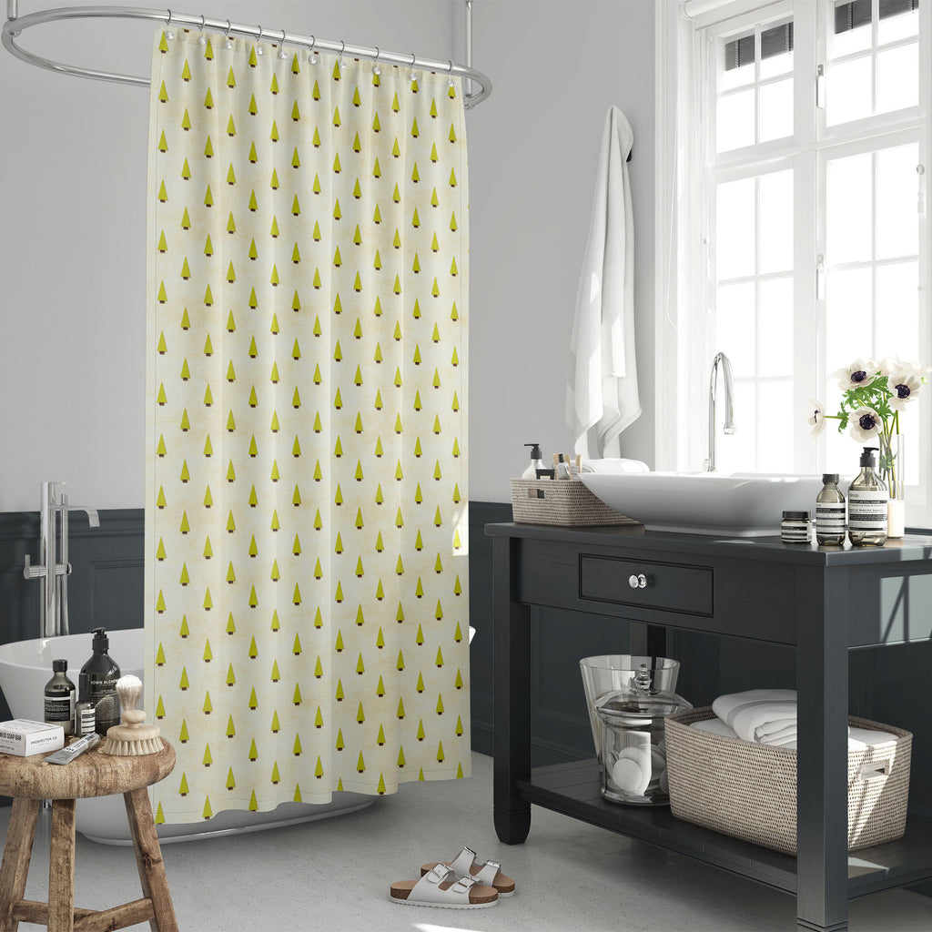 Christmas Tree Pattern D2 Washable Waterproof Shower Curtain-Shower Curtains-CUR_SH_EL-IC 5015048 IC 5015048, Abstract Expressionism, Abstracts, Ancient, Art and Paintings, Black and White, Botanical, Christianity, Digital, Digital Art, Floral, Flowers, Geometric, Geometric Abstraction, Graphic, Historical, Holidays, Illustrations, Medieval, Nature, Patterns, Retro, Semi Abstract, Signs, Signs and Symbols, Triangles, Vintage, White, Wooden, christmas, tree, pattern, d2, washable, waterproof, shower, curtain