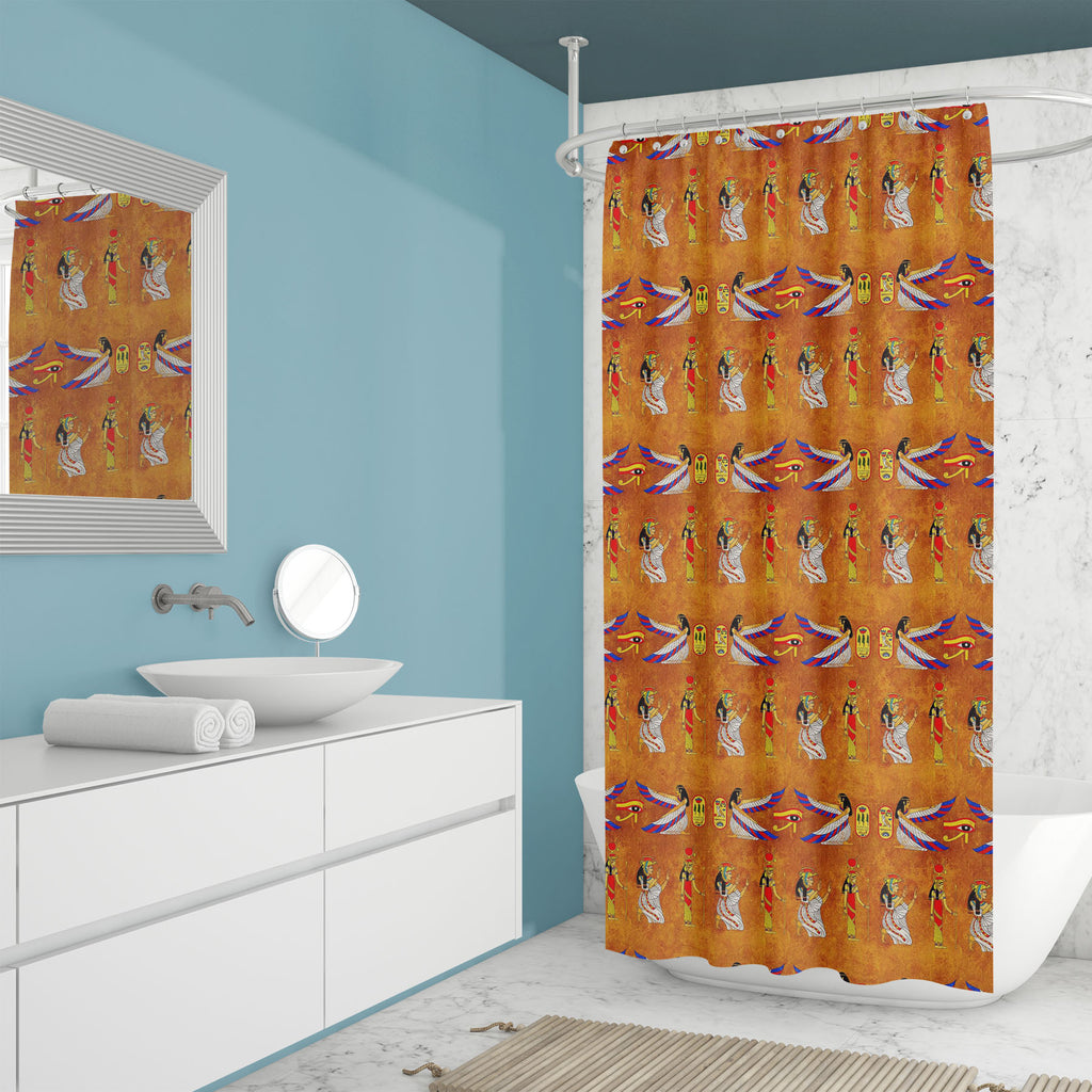 Abstract Egyptian Goddess Isis Washable Waterproof Shower Curtain - Shower Curtains - ArtzFolio.com