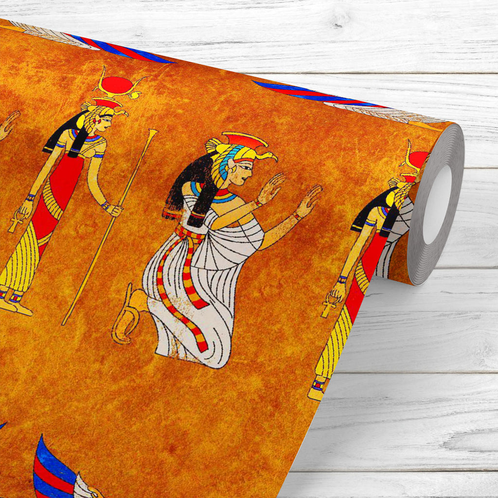 Abstract Egyptian Goddess Isis Wallpaper Roll - Wallpapers Peel & Stick - ArtzFolio.com