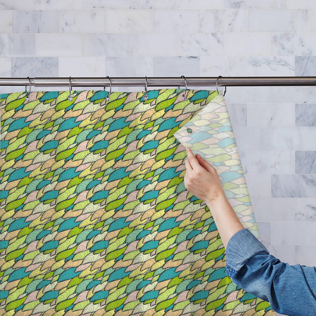 Abstract Hand-Drawn Pattern Washable Waterproof Shower Curtain - Shower Curtains - ArtzFolio.com