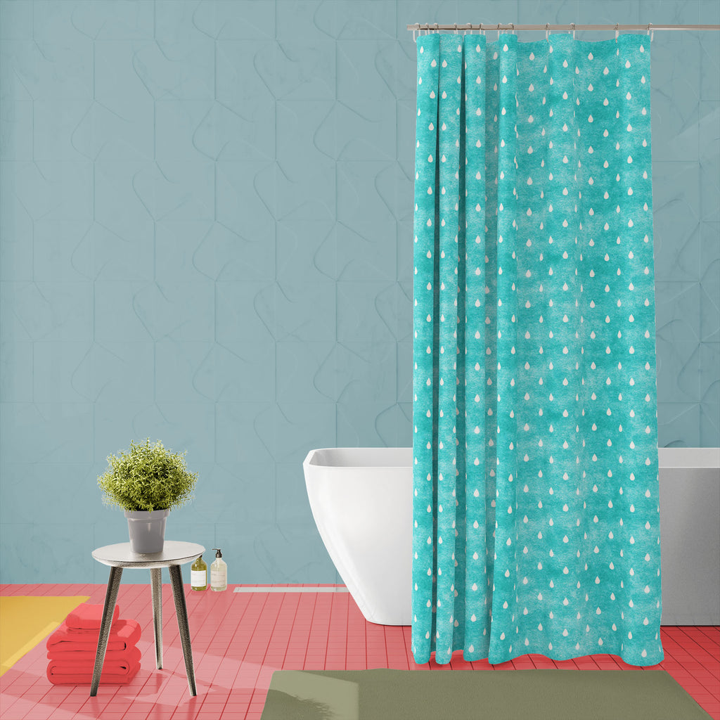Blue Raindrops D1 Washable Waterproof Shower Curtain-Shower Curtains-CUR_SH_EL-IC 5015086 IC 5015086, Abstract Expressionism, Abstracts, Ancient, Art and Paintings, Books, Circle, Decorative, Digital, Digital Art, Dots, Fashion, Geometric, Geometric Abstraction, Graphic, Historical, Medieval, Modern Art, Patterns, Retro, Semi Abstract, Signs, Signs and Symbols, Vintage, blue, raindrops, d1, washable, waterproof, shower, curtain, background, pattern, rain, texture, paper, design, abstract, seamless, fabric, 