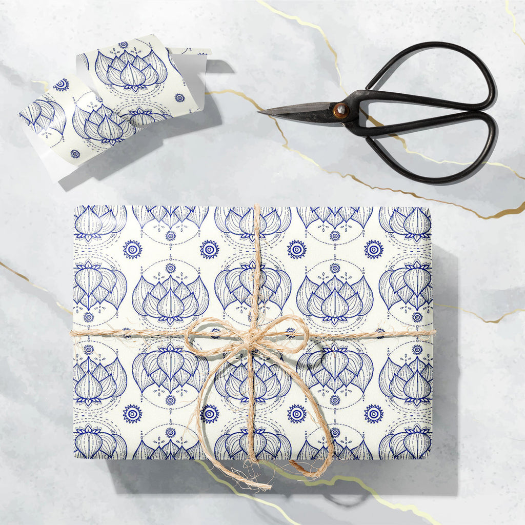 Lotus Flower Pattern Art & Craft Gift Wrapping Paper-Wrapping Papers-WRP_PP-IC 5015089 IC 5015089, Abstract Expressionism, Abstracts, Art and Paintings, Botanical, Chinese, Decorative, Drawing, Floral, Flowers, Health, Illustrations, Indian, Mandala, Nature, Patterns, Retro, Scenic, Seasons, Semi Abstract, Signs, Signs and Symbols, Symbols, lotus, flower, pattern, art, craft, gift, wrapping, paper, yoga, namaste, illustration, abstract, harmony, india, lily, linear, poses, relax, attractive, background, bea