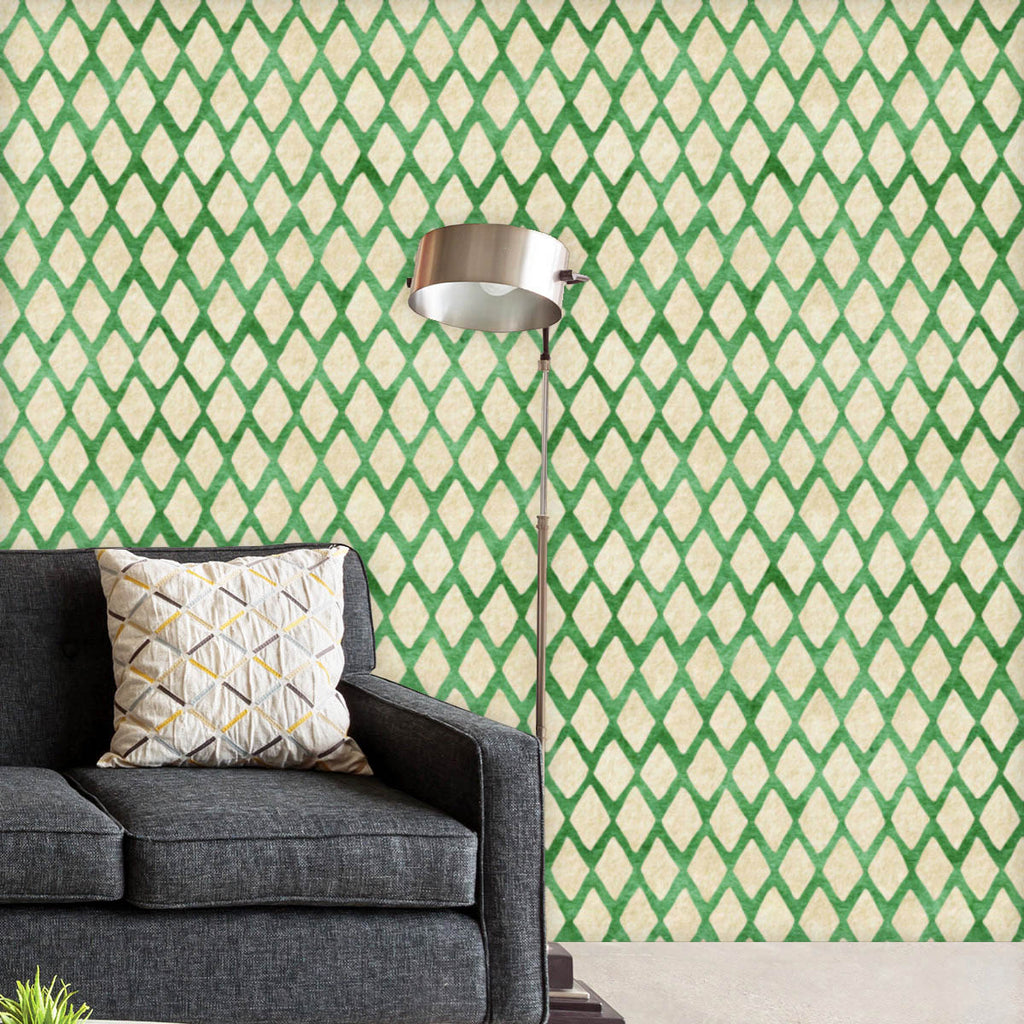 Green Harlequin Wallpaper Roll-Wallpapers Peel & Stick-WAL_PA-IC 5015101 IC 5015101, Abstract Expressionism, Abstracts, Ancient, Culture, Diamond, Ethnic, Geometric, Geometric Abstraction, Hand Drawn, Historical, Medieval, Patterns, Retro, Semi Abstract, Signs, Signs and Symbols, Traditional, Tribal, Vintage, World Culture, green, harlequin, wallpaper, roll, pattern, texture, cute, background, blue, seamless, square, beige, blanket, socks, abstract, argyle, backdrop, classic, color, concept, delicate, desig