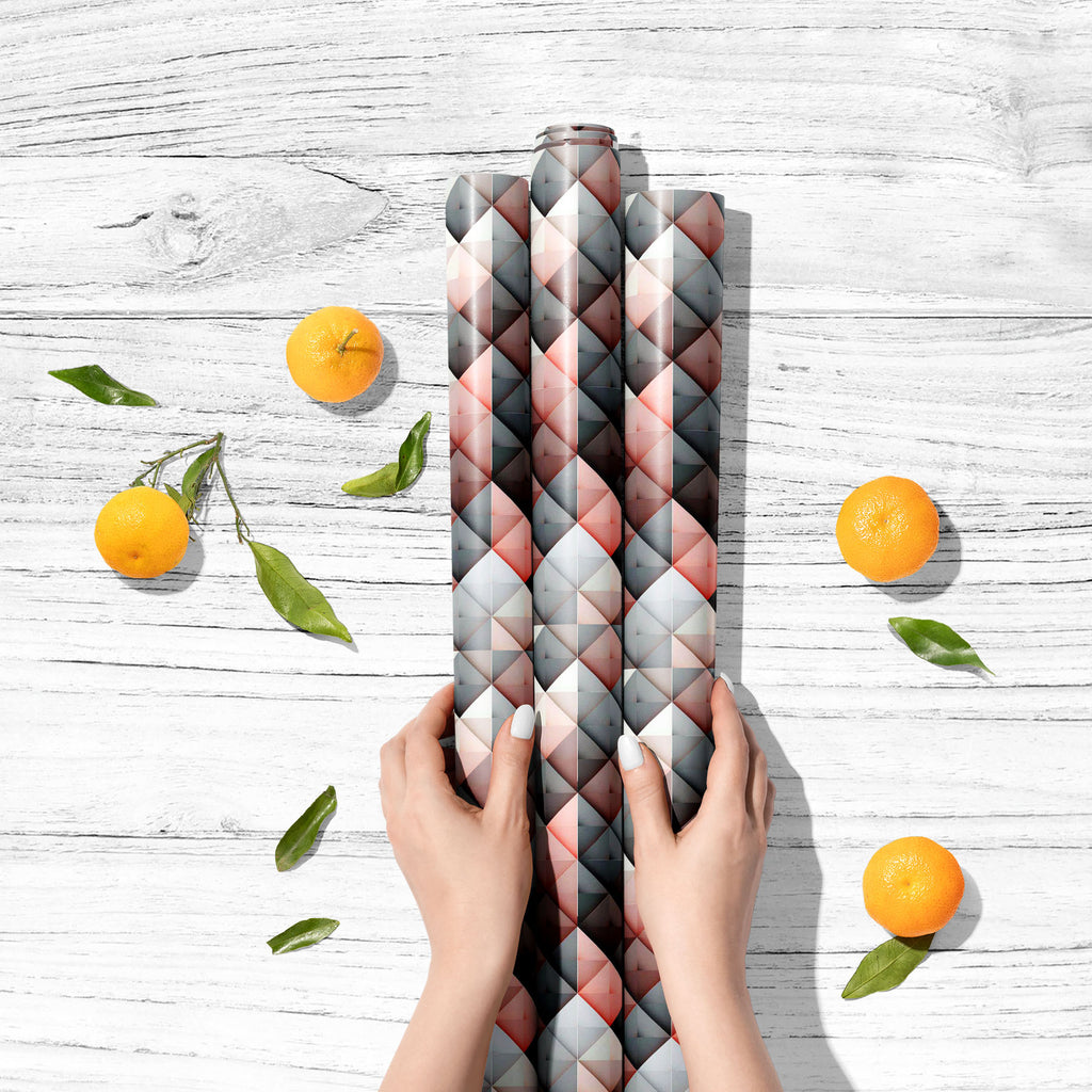 Abstract Geometry D3 Art & Craft Gift Wrapping Paper - Wrapping Papers - ArtzFolio.com