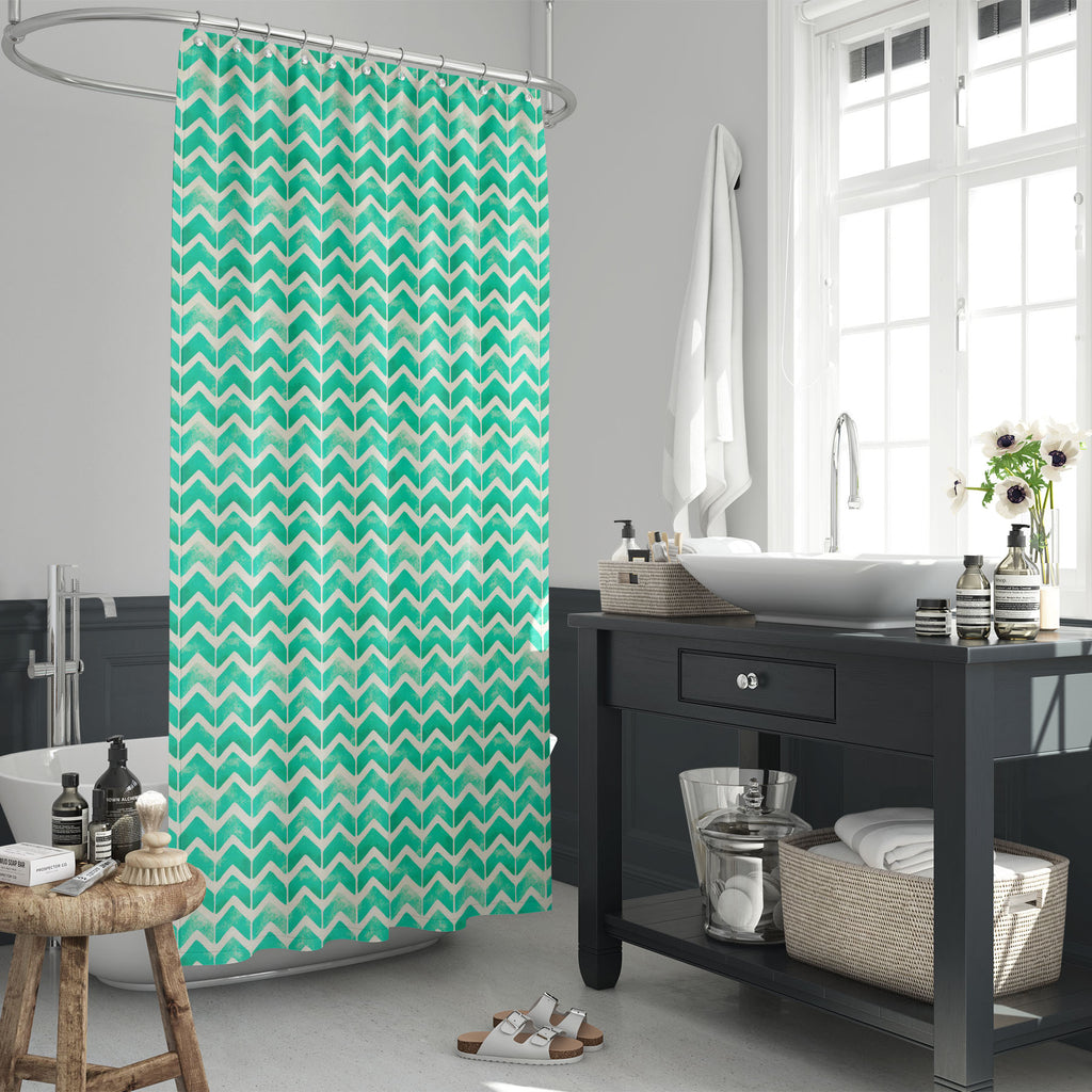 Geometric Pattern D10 Washable Waterproof Shower Curtain-Shower Curtains-CUR_SH_EL-IC 5015130 IC 5015130, Chevron, Christianity, Culture, Ethnic, Geometric, Geometric Abstraction, Patterns, Signs, Signs and Symbols, Traditional, Tribal, Watercolour, World Culture, pattern, d10, washable, waterproof, shower, curtain, background, subtle, delicate, drawn, watercolor, winter, hand, texture, native, trendy, backdrop, christmas, design, old, paper, seamless, artzfolio, shower curtain, bathroom curtain, eyelet sho